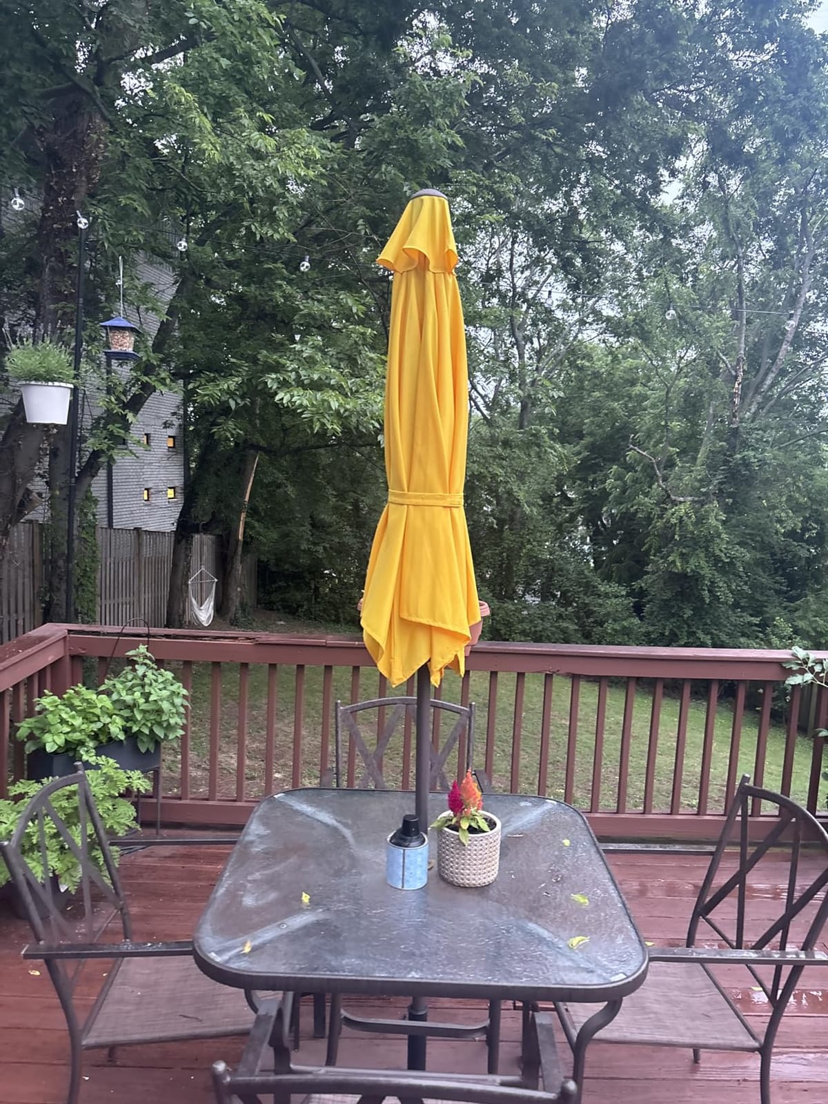 JEAREY 7.5 ft Outdoor Patio Umbrella, Table Umbrella, Beige customer photo 1
