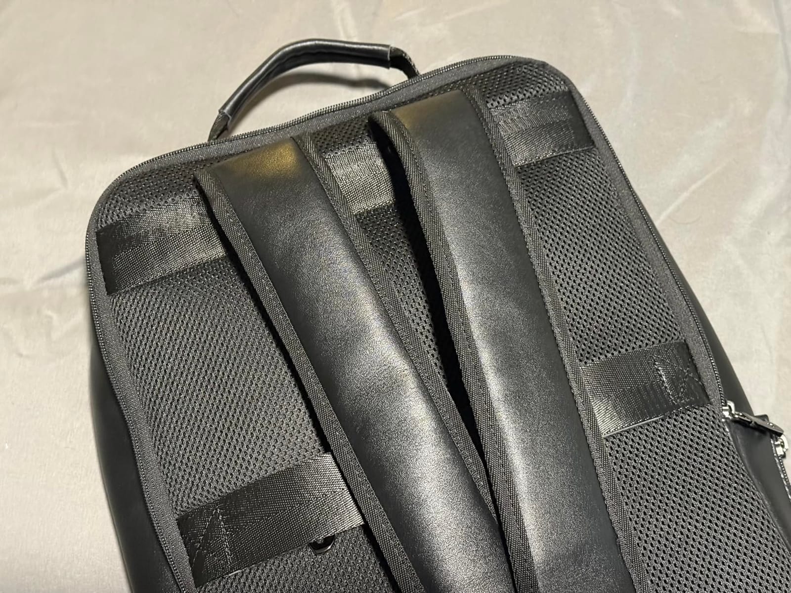 Masa Kawa Black Leather Backpack Men, 16