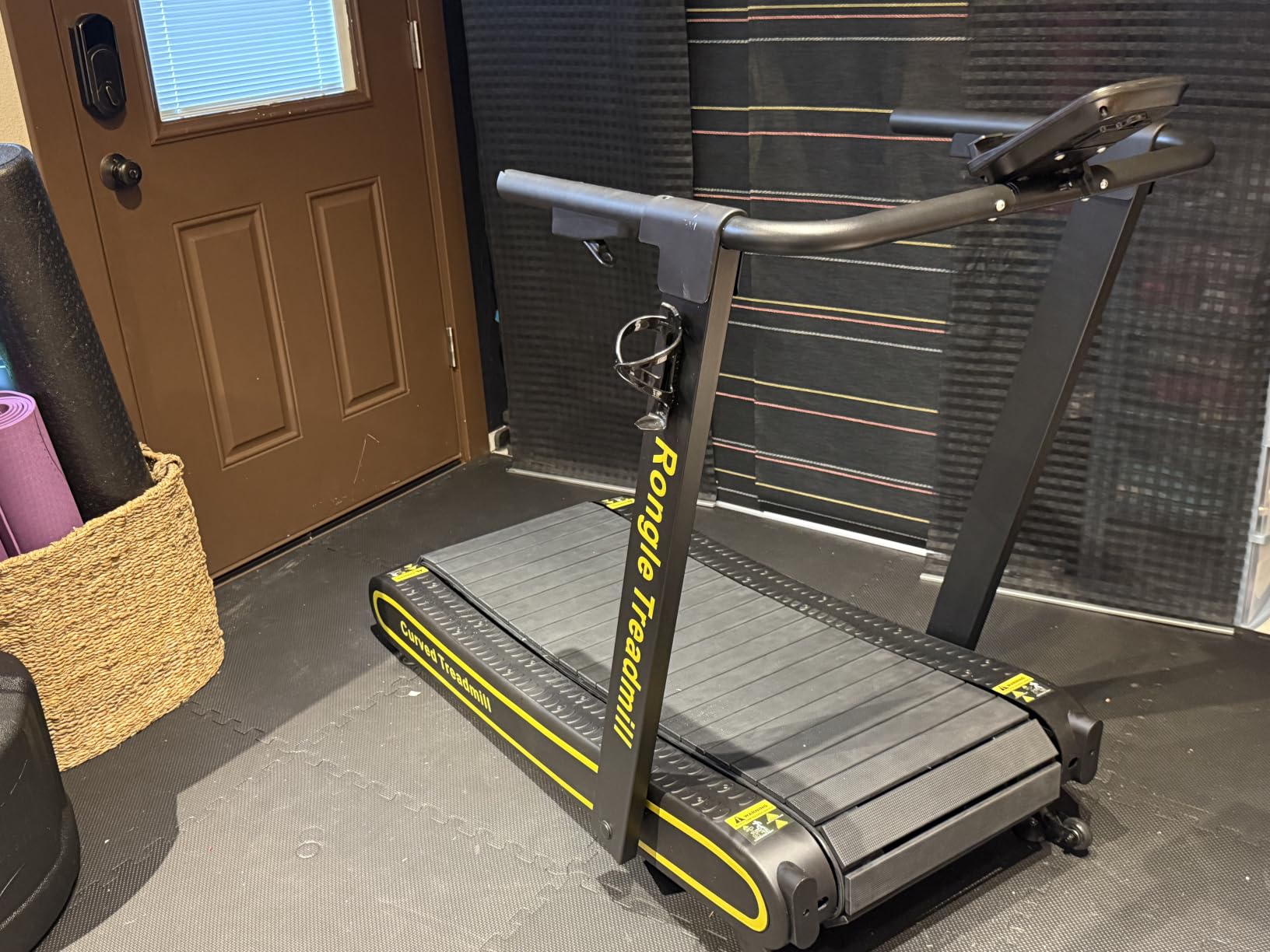 Curved Treadmill, Non-Electric and Foldable for Home Running 350LBS | Manual Self-Propelled Curved Treadmill with LED Display, Non-Slip Rubber Track, No Assembly Required and Space-Saving customer photo 1