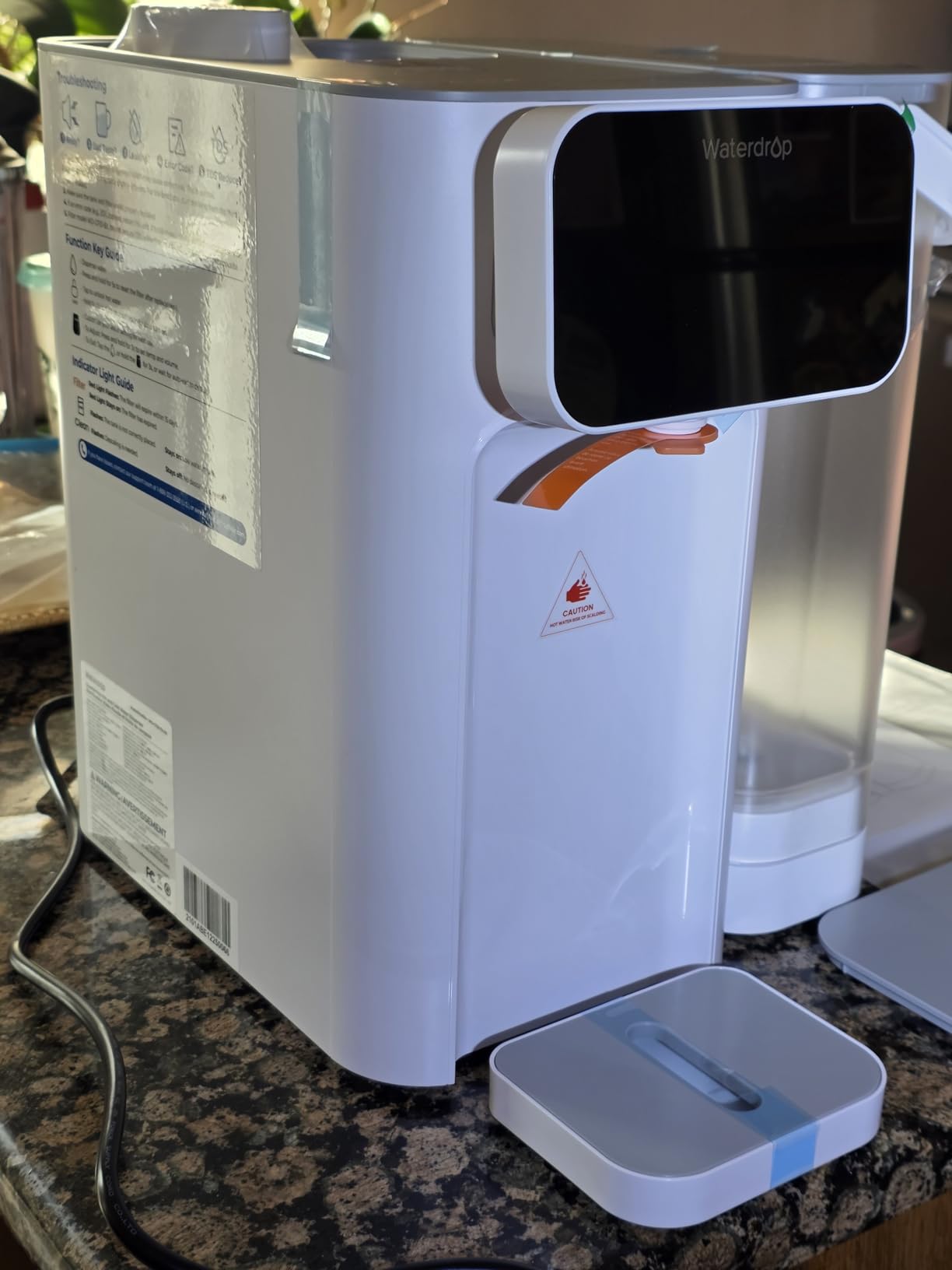 Waterdrop CT01 Countertop Water Filter System, Hot and Cold Water Dispenser | 6-Stage Filtration, 5 Temperature, Instant Hot and Cold Water, Touchscreen Control, No Plumbing Required customer photo 1