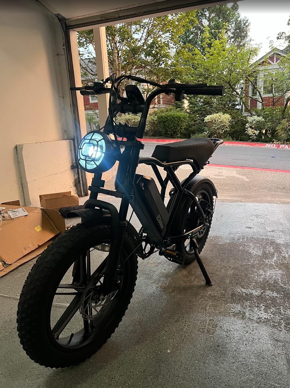 TST Electric Bike for Adults, 48V 15Ah Battery, 1500W Peak Motor, Fat Tire, Dual Suspension, 7-Speed Gears, 3 Working Modes, LCD Display customer photo 2