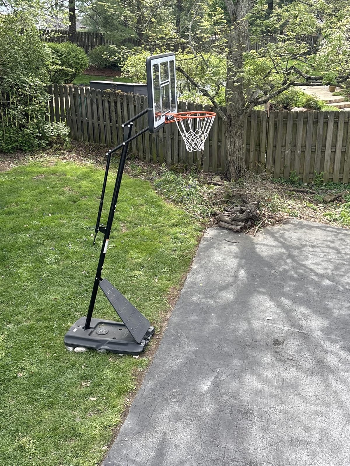 Basketball Hoop 40/44/48 Inch Impact Backboard 5.3-10FT Height Adjustable | Portable Basketball Hoop Outdoor Goal System with Impact Backboard and Wheels for Adults customer photo 1