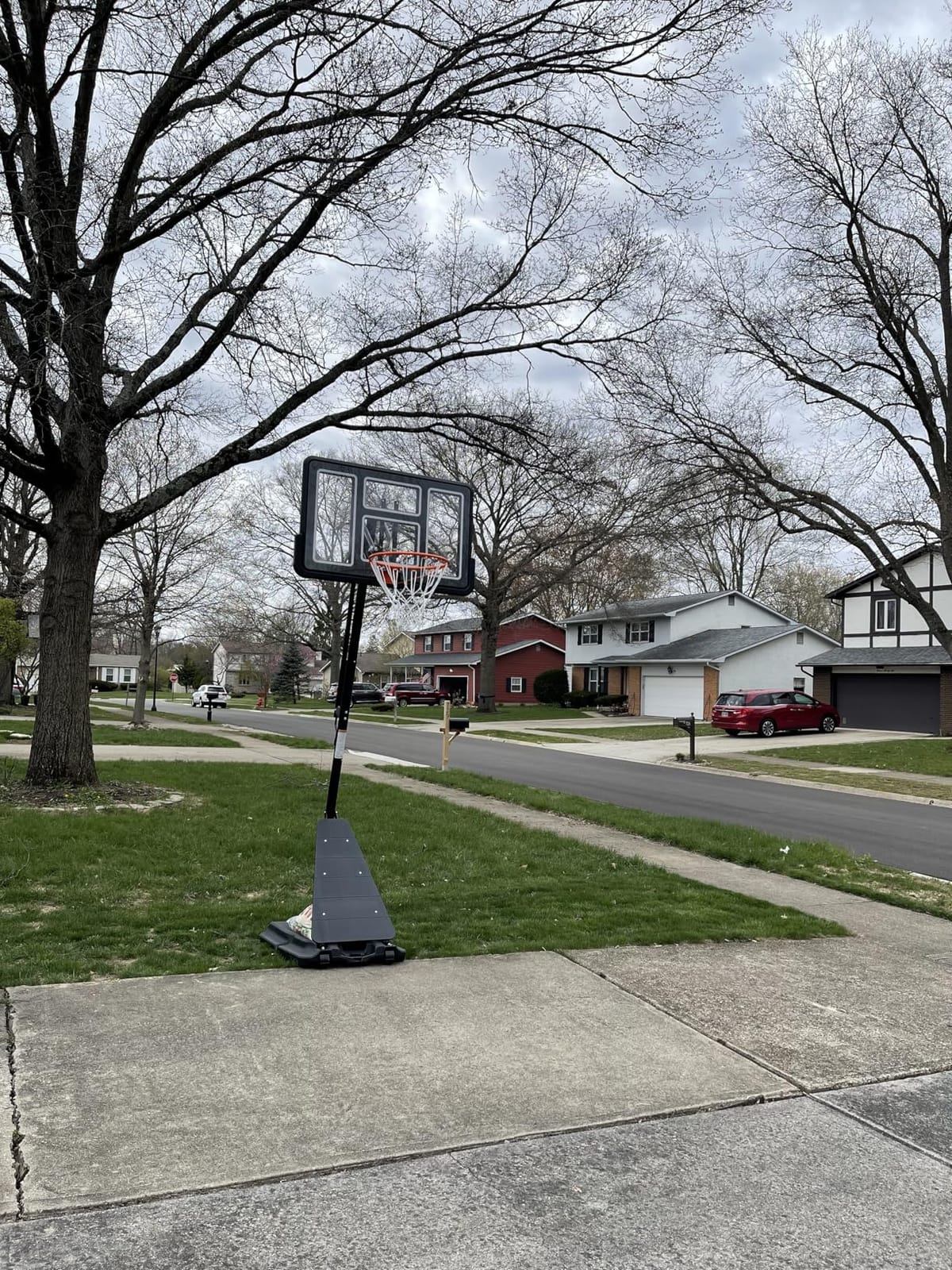 Basketball Hoop 40/44/48 Inch Impact Backboard 5.3-10FT Height Adjustable | Portable Basketball Hoop Outdoor Goal System with Impact Backboard and Wheels for Adults customer photo 2