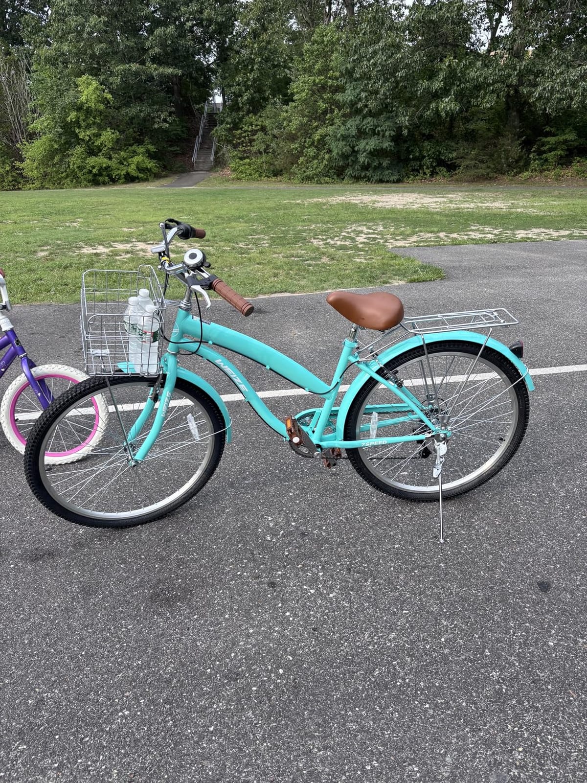 WEIZE Beach Cruiser Bike, 26 inch Commuter Bicycle for Adult Men and Women, High-Carbon Steel Front & Rear Fenders, Comfortable City Bikes with Rear Rack, Ergonomic Upright Design, Multicolor customer photo 2