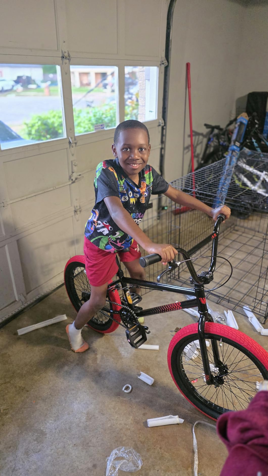 KORIMEFA Freestyle BMX Bike 18/20 inch for Kids | Beginner-Level to Advanced Riders for 6-12 Years Old Boys Girls, Trick Bicycle, Hi-Ten Steel Frame customer photo 2