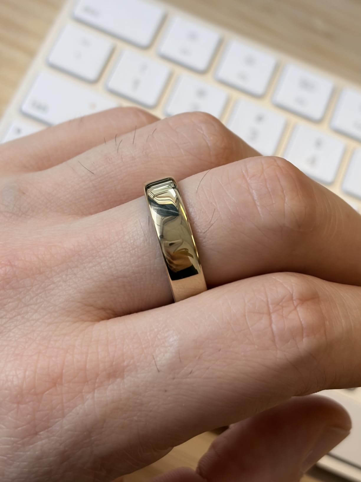 RingConn Gen 5 Smart Ring - Silver - Fitness & Sleep Tracker | World's Smallest Smart Ring, Activity, Women's Health, AI Advisor, 1 Week Battery Life, IP68 Waterproof customer photo 1