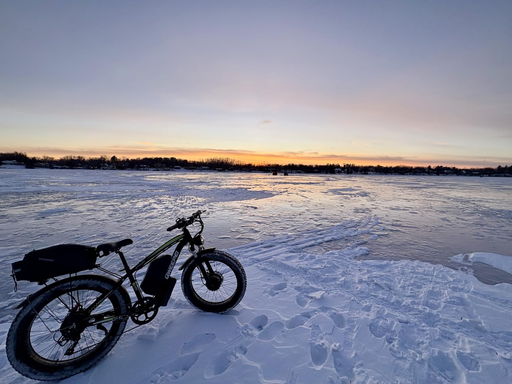 9000W Peak Electric Bike, Top 47MPH Ebike for Adults, Dual Motor Ebike 58V Max Output 36AH Battery, Front Suspension, 24'' Fat Tire E Bike, 7-Speed, Off Road Commuter Mountain Bike customer photo 2