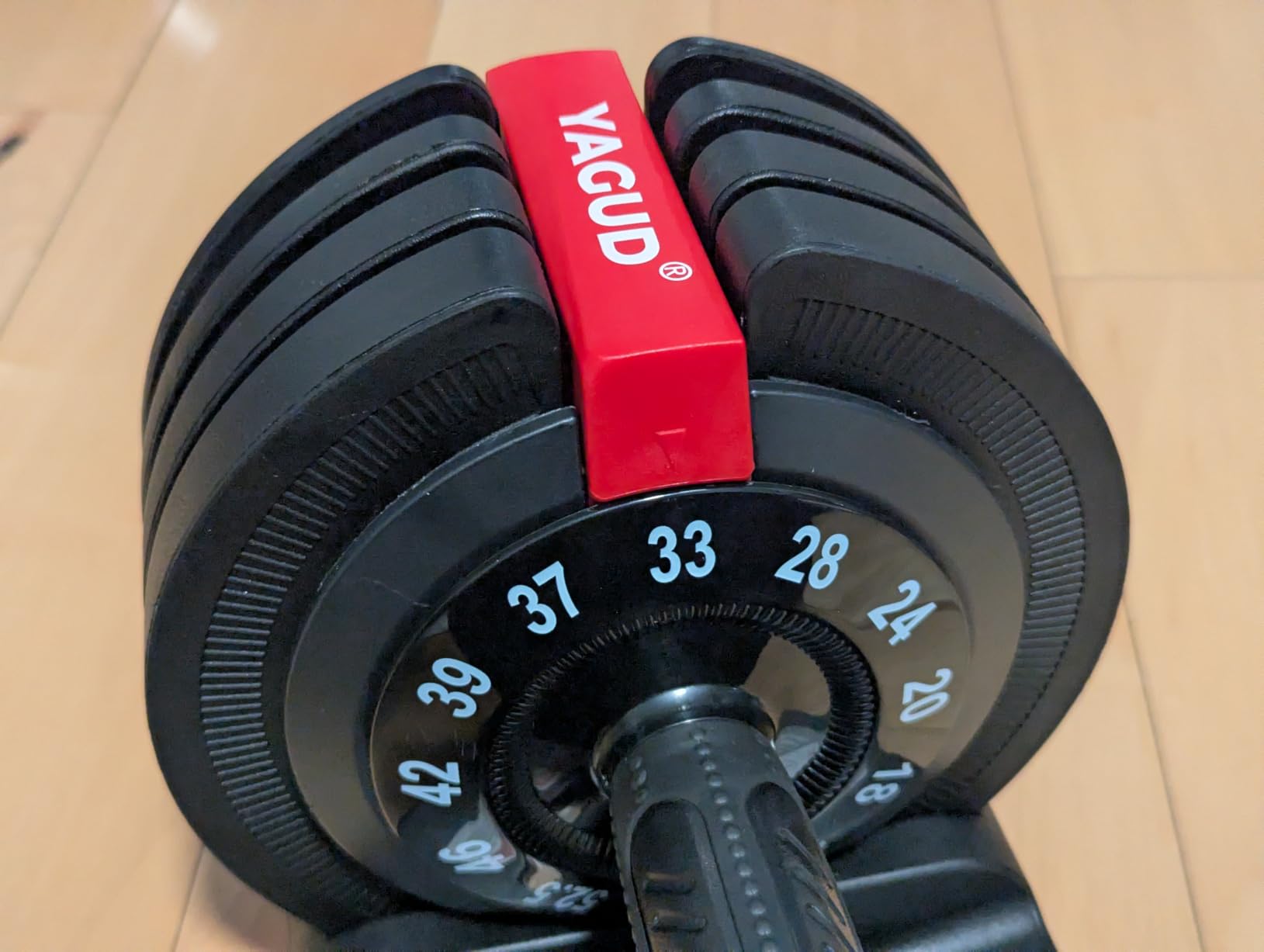 Yagud Adjustable Dumbbell Set, 52.5/90 lbs Adjustable Weights Dumbbells | 12/16 Levels Adjust, 1 Hand Rotation, Safety Lock System, Non-Slip Texture Grip, Space-Saving Design for Full-Body Home Gym customer photo 2