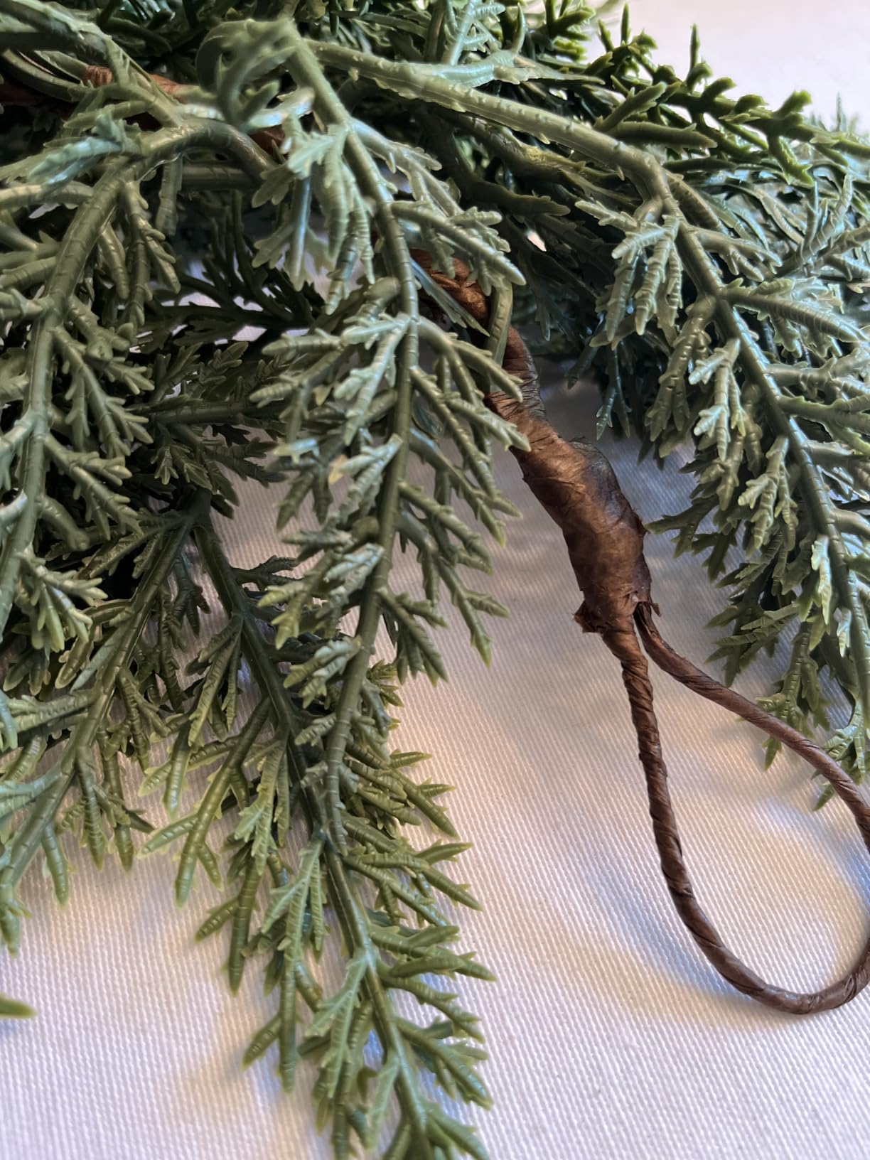 4PCS 6FT Christmas Cedar Garlands Real Touch Soft Greenery Pine Decorations | Realistic Thick Full Lush Artificial Pine Garlands for Fireplace Mantel Staircase Railing Front Door Porch Window XMAS Decor customer photo 2