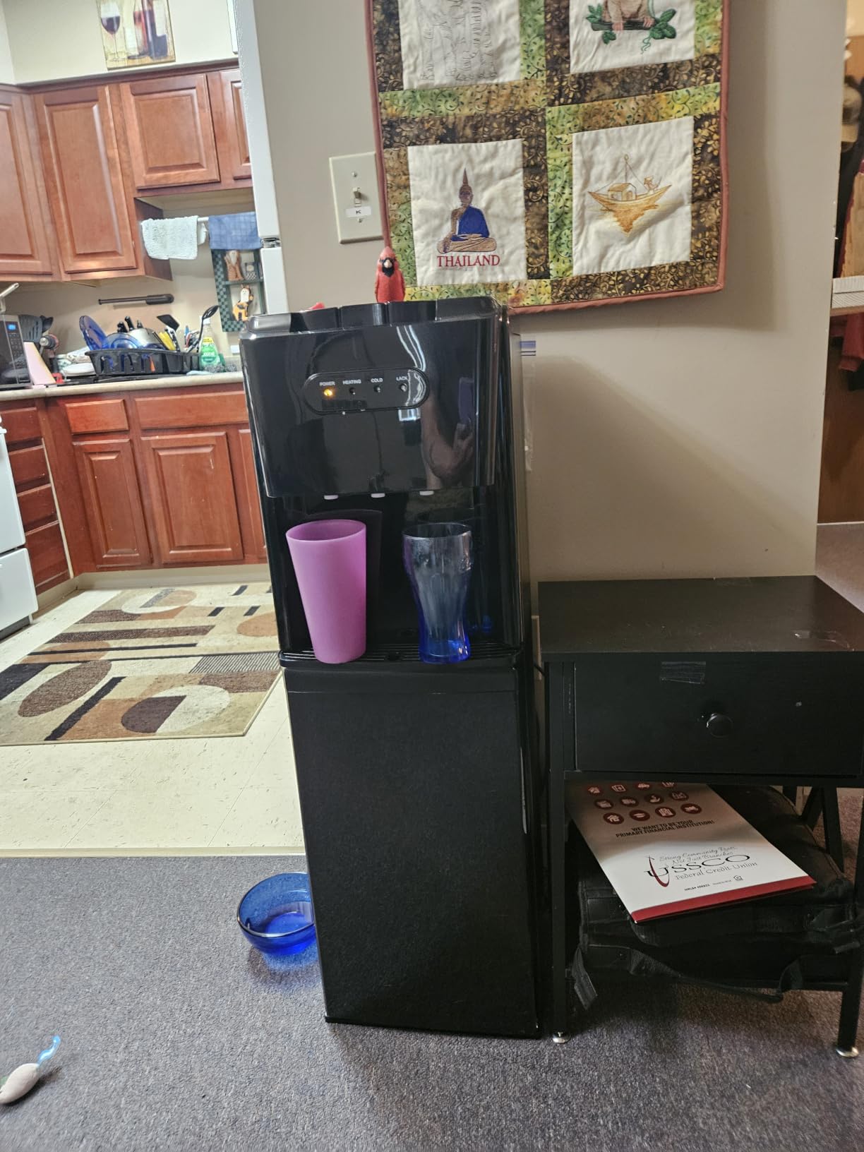 Manastin Bottom Loading Water Cooler Dispenser, Matte Black | 3 Temperature Settings - Hot, Cold & Room, Empty Bottle Indicator, Child Safety Lock, Ideal for Office, Home, Living Room customer photo 2