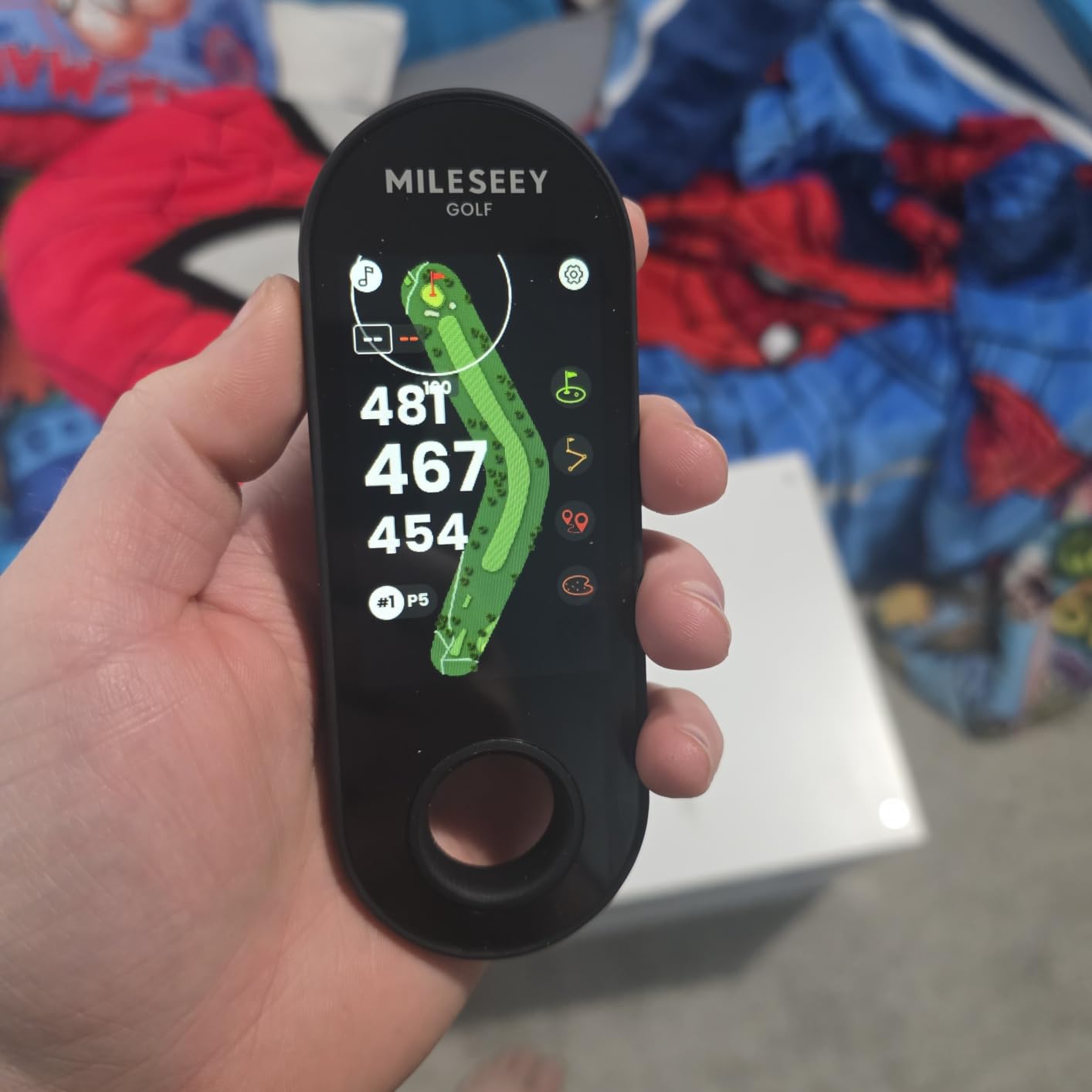 MILESEEY GeneSonic Go Golf GPS Handheld with 43K+ Courses (No Subscription) | Magnetic Golf Rangefinder Yardage Device, 3