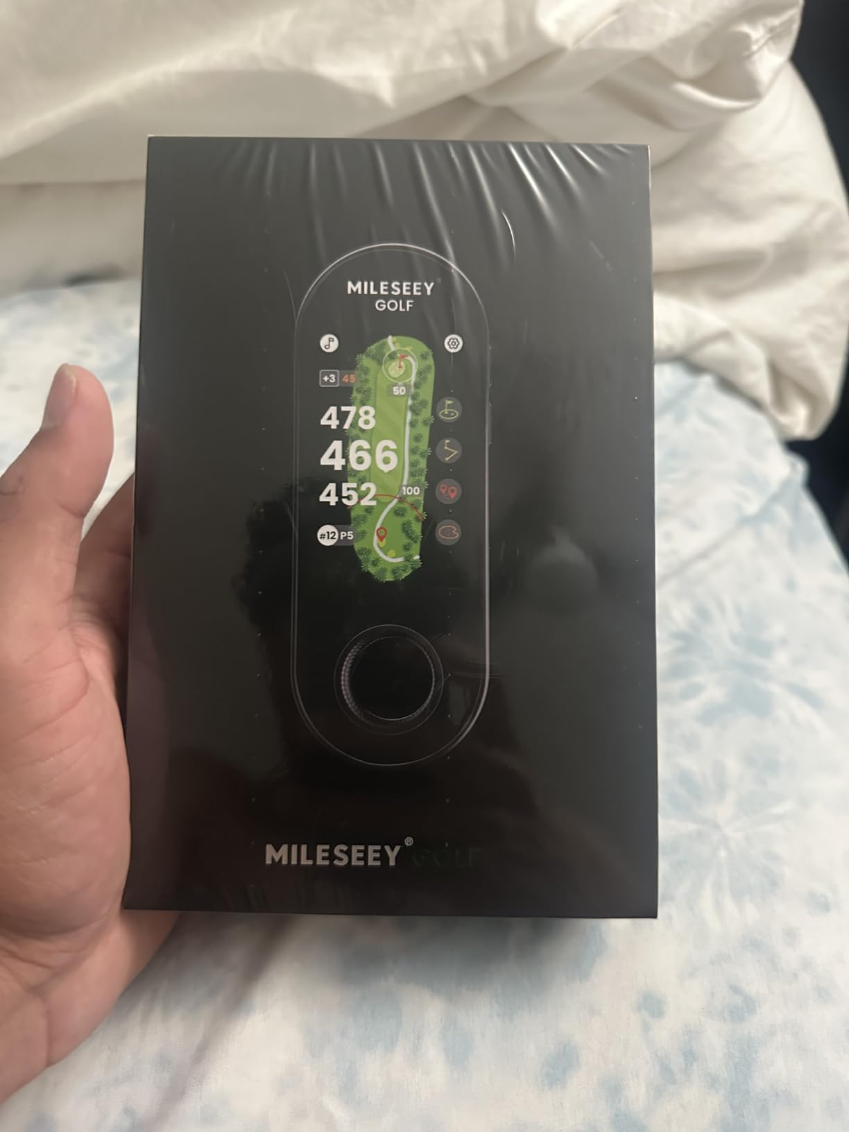 MILESEEY GeneSonic Go Golf GPS Handheld with 43K+ Courses (No Subscription) | Magnetic Golf Rangefinder Yardage Device, 3