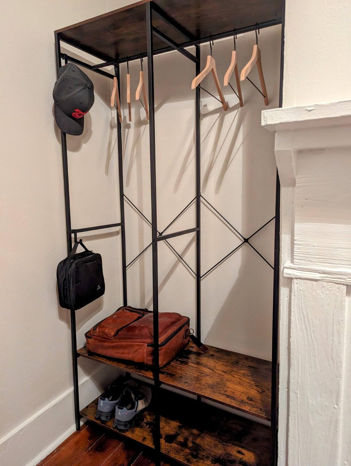 SONGMICS Closet System, Customizable Walk-In Closet Organizer System | Fits Spaces 6.5-10.2 ft with Adjustable Hanging Rods and Drawers, White, CUSTOS Collection URGR043WZ01S customer photo 2