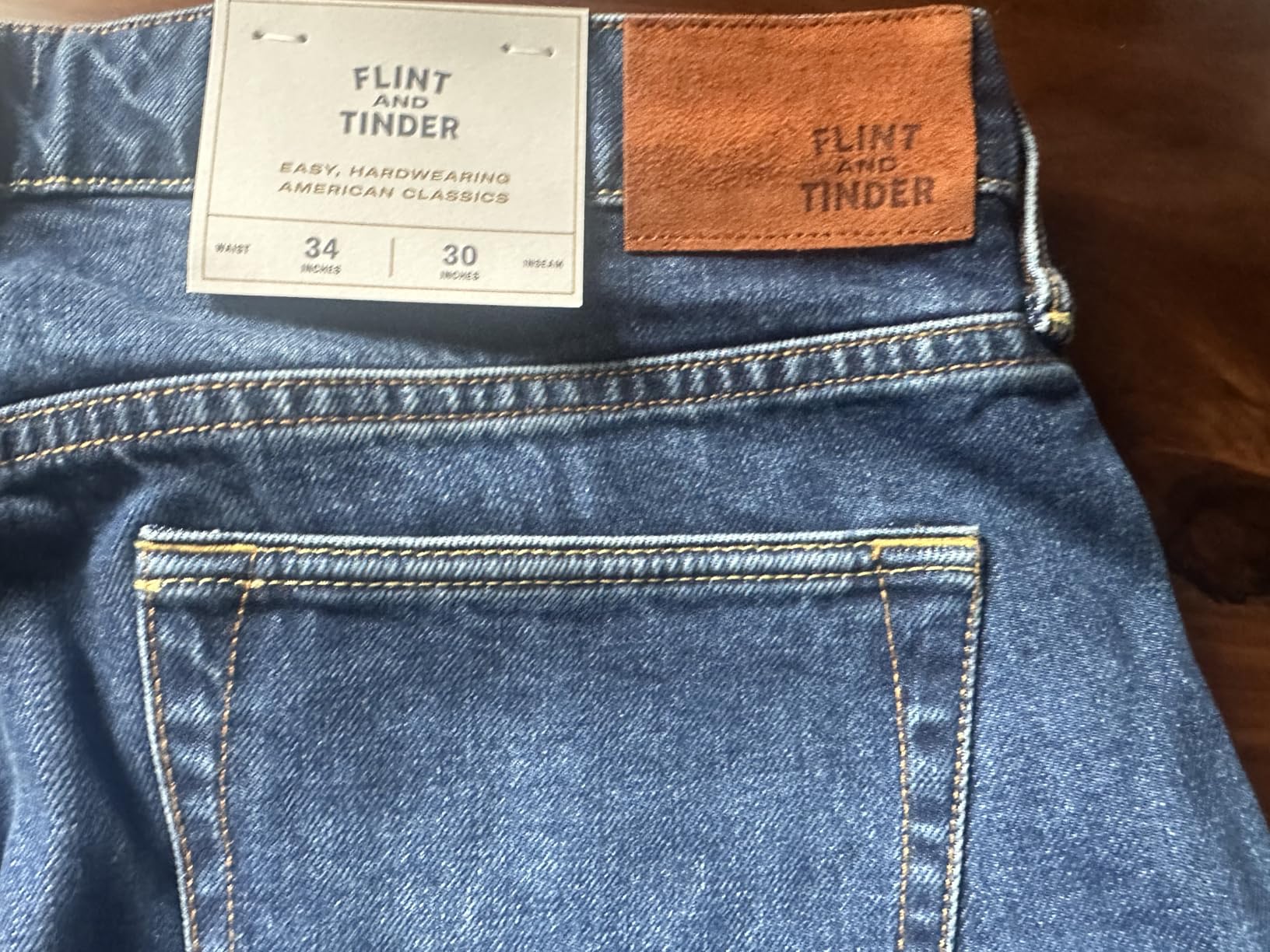 Huckberry Flint and Tinder 100% Cotton Selvedge Denim Mens Jeans customer photo 2