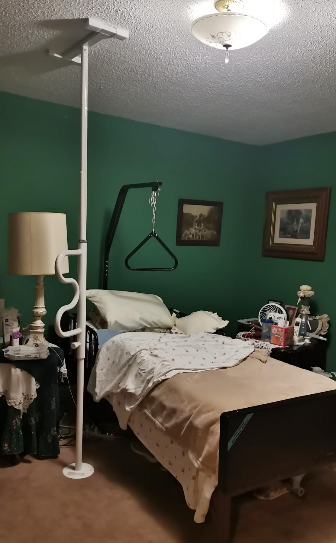 Stander Wonder Pole Plus with Rotating Double Grab Bar, Tension Mounted Security Pole for Seniors & Elderly Adults, No-Drill Floor to Ceiling Transfer Pole customer photo 1