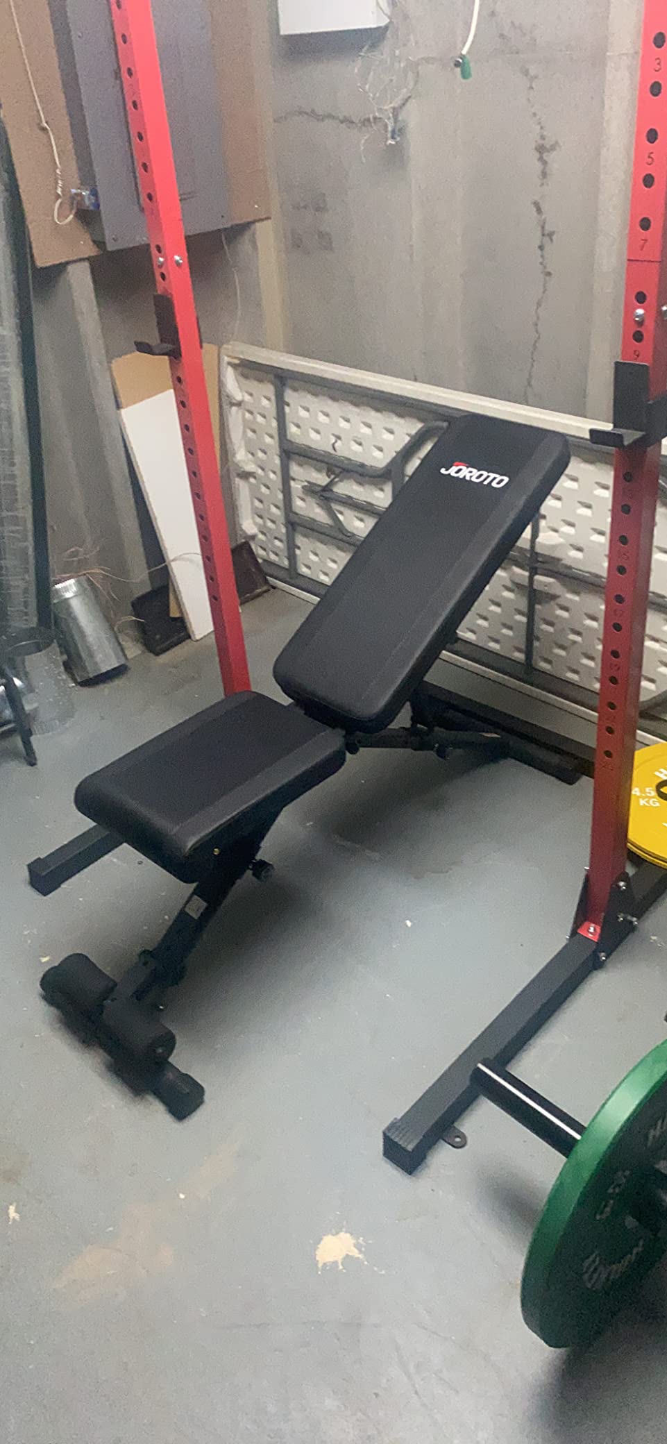 JOROTO Adjustable Weight Bench, Foldable Incline Decline Flat Workout Bench | ASTM-Certified 1300LBS, Hyper Back, Leg Extension and Preacher Curl, All-in-One Roman Chair, Ab Sit-Up Bench for Home Gym customer photo 1