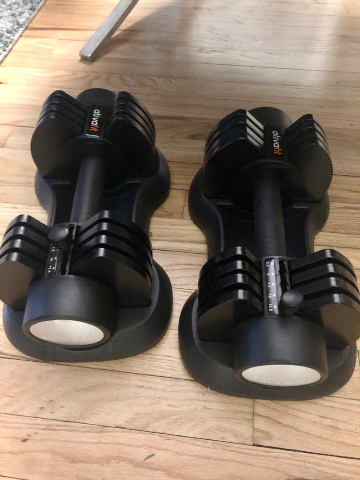 ATIVAFIT Adjustable Dumbbell Set of 2, 5-88LB Quick Dial Free Weights customer photo 1