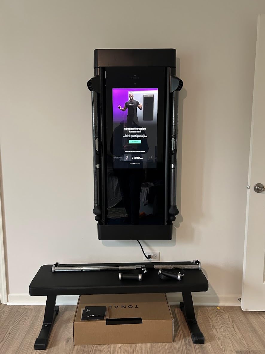 Tonal 2 Smart Home Gym System: AI-Powered Strength Training & Smart Cable Machine with Wall-Mounted Design, 250 lbs Adaptive Resistance, Expert Coaching, Accessory Bundle, & Pro Installation Included customer photo 1