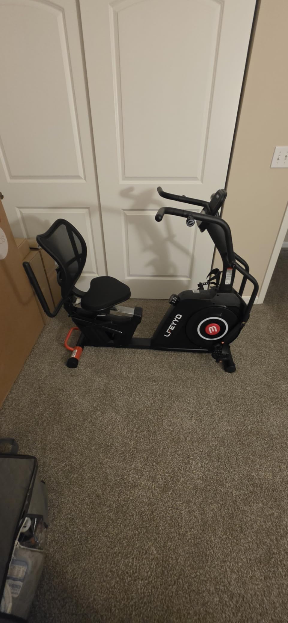 Recumbent Exercise Bike for Home, Stationary Bike with Arm Exerciser - 16-Level Magnetic Resistance, 450LBS Capacity, Bluetooth App, LCD Monitor, Heart Rate, Low-Impact Cardio & Physical Therapy customer photo 1