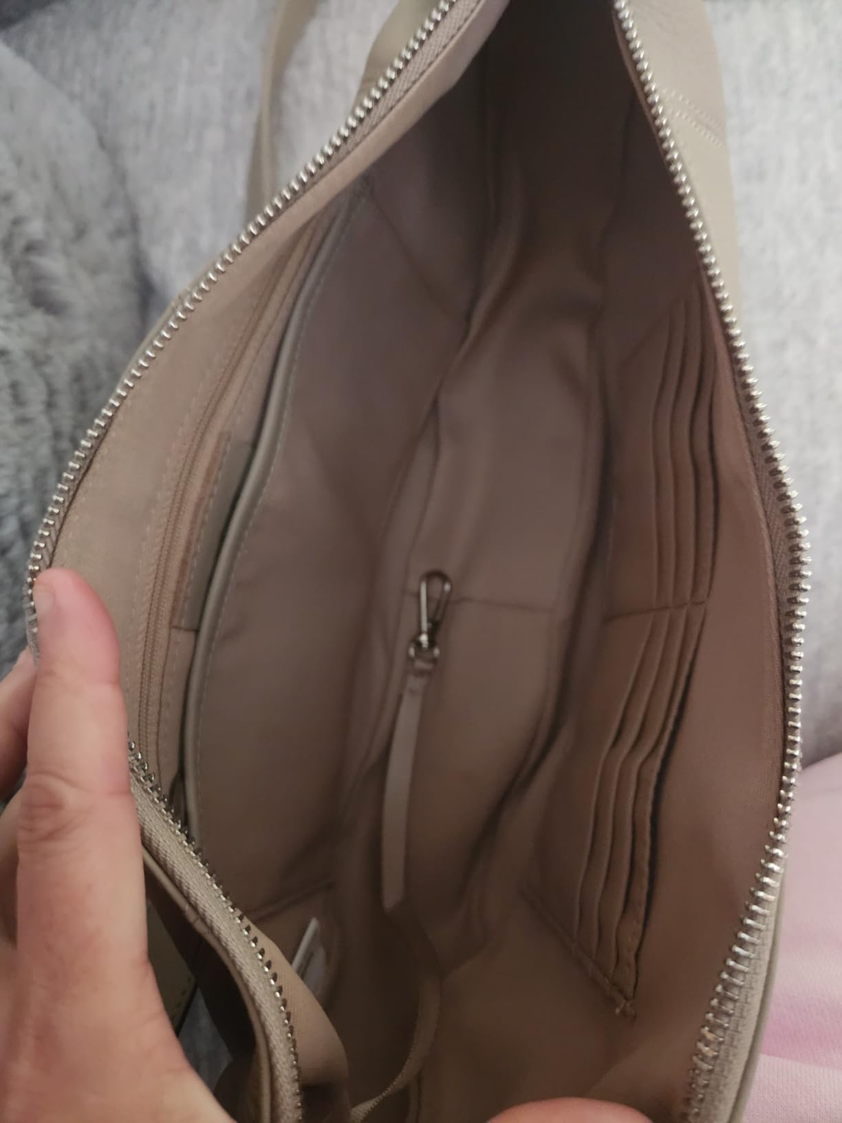 Genuine Leather Crossbody Sling Bags for Women with Rfid Blocking Trendy Crescent Purse Cross Body Shoulder Handbags customer photo 2
