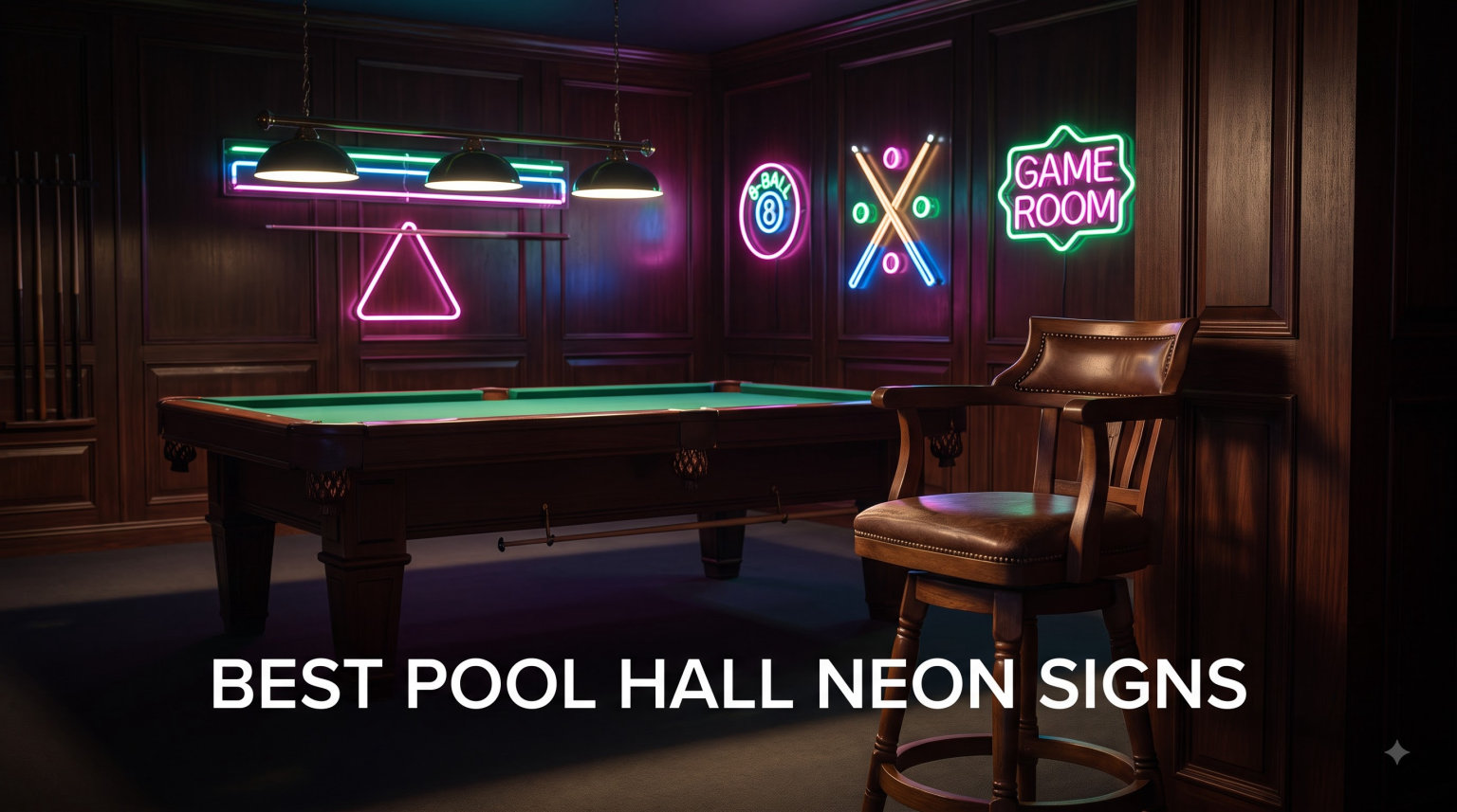 Best Pool Hall Neon Signs