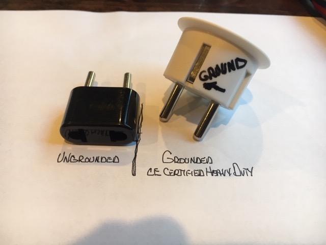 OREI USA to Europe Plug Adapter, Type E/F Schuko, Germany, France - 6 Pack customer photo 1
