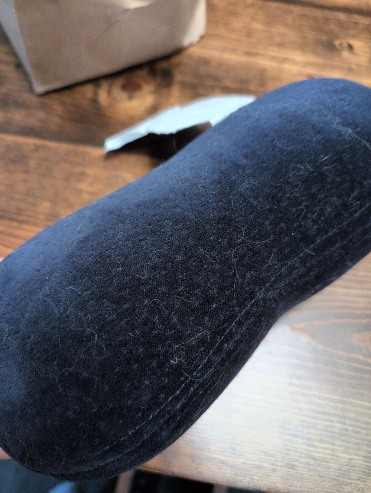 Tempur-Pedic All-Purpose Memory Foam Travel Pillow, Peanut-Shaped Lumbar Pillow for Neck and Back Pressure Relief, Navy customer photo 1