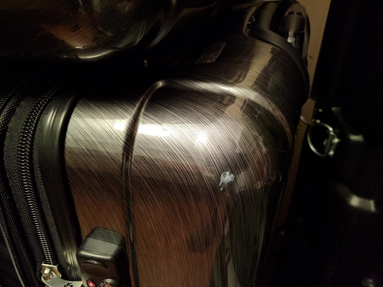 Samsonite Winfield 2 Hardside Expandable Luggage with Spinner Wheels, Charcoal, Checked-Large 28-Inch customer photo 1