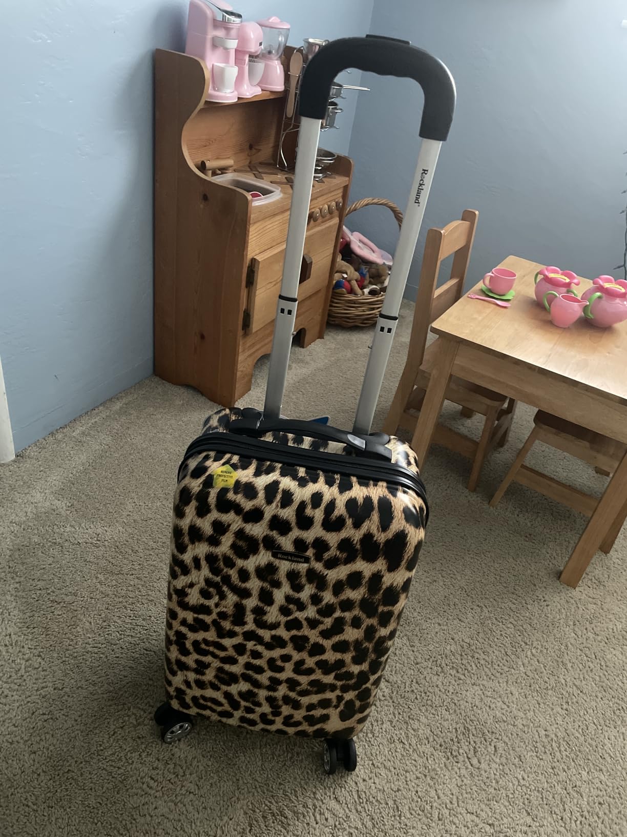 Rockland Safari Hardside Spinner Wheel Luggage, Carry-on 20