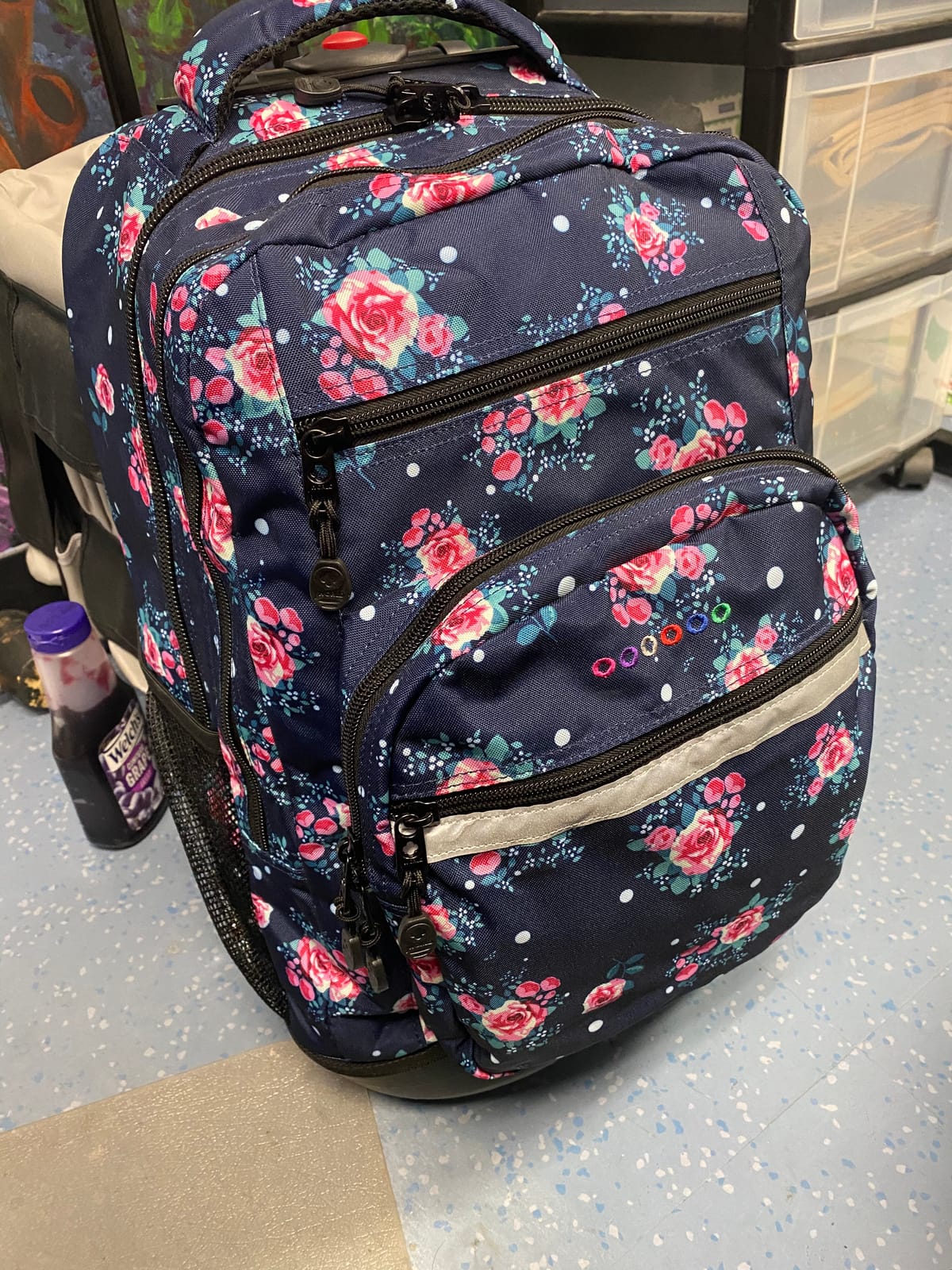 J World Sundance Laptop Rolling Backpack for Girls Boys. Roller Bookbag with Wheels, 20 Inch, Vintage Rose customer photo 1