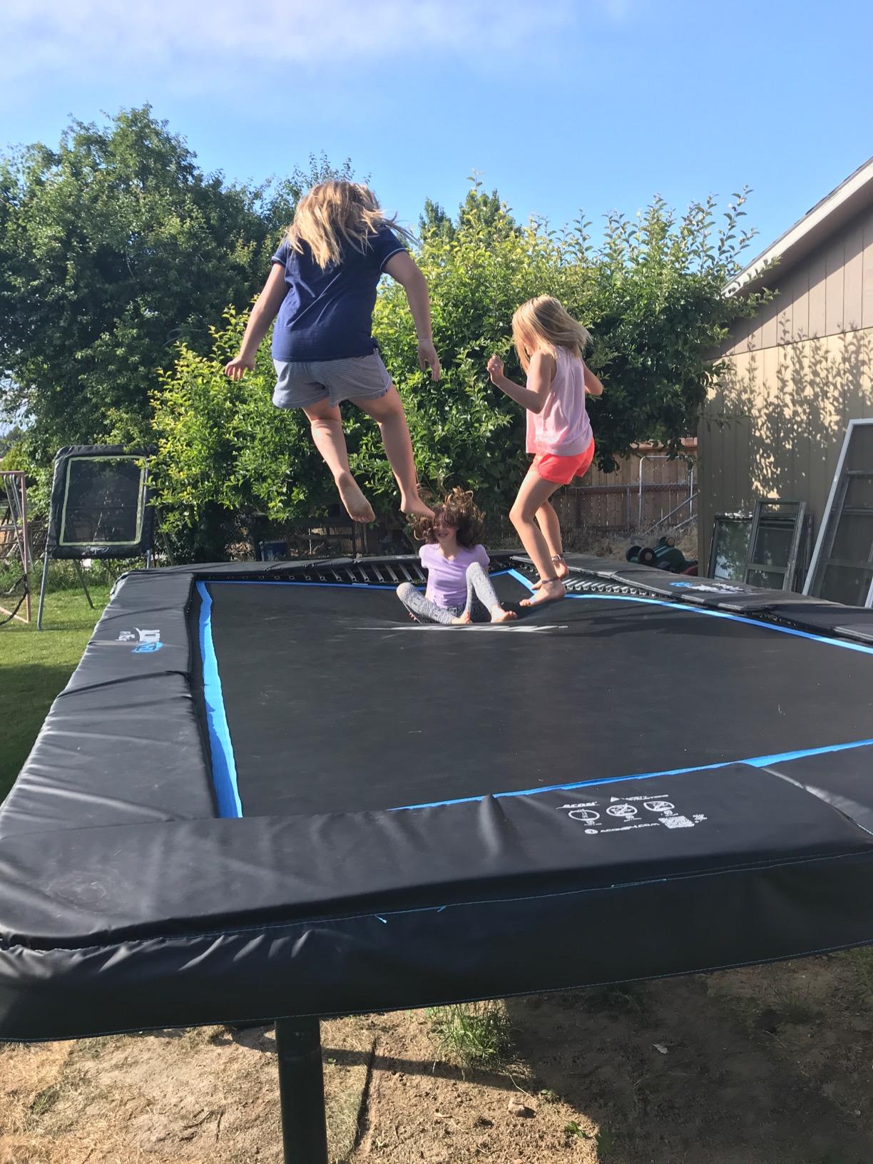 ACON 16 HD Rectangular Trampoline 17x9.8 ft, 140 HD Springs, SafeMat customer photo 2