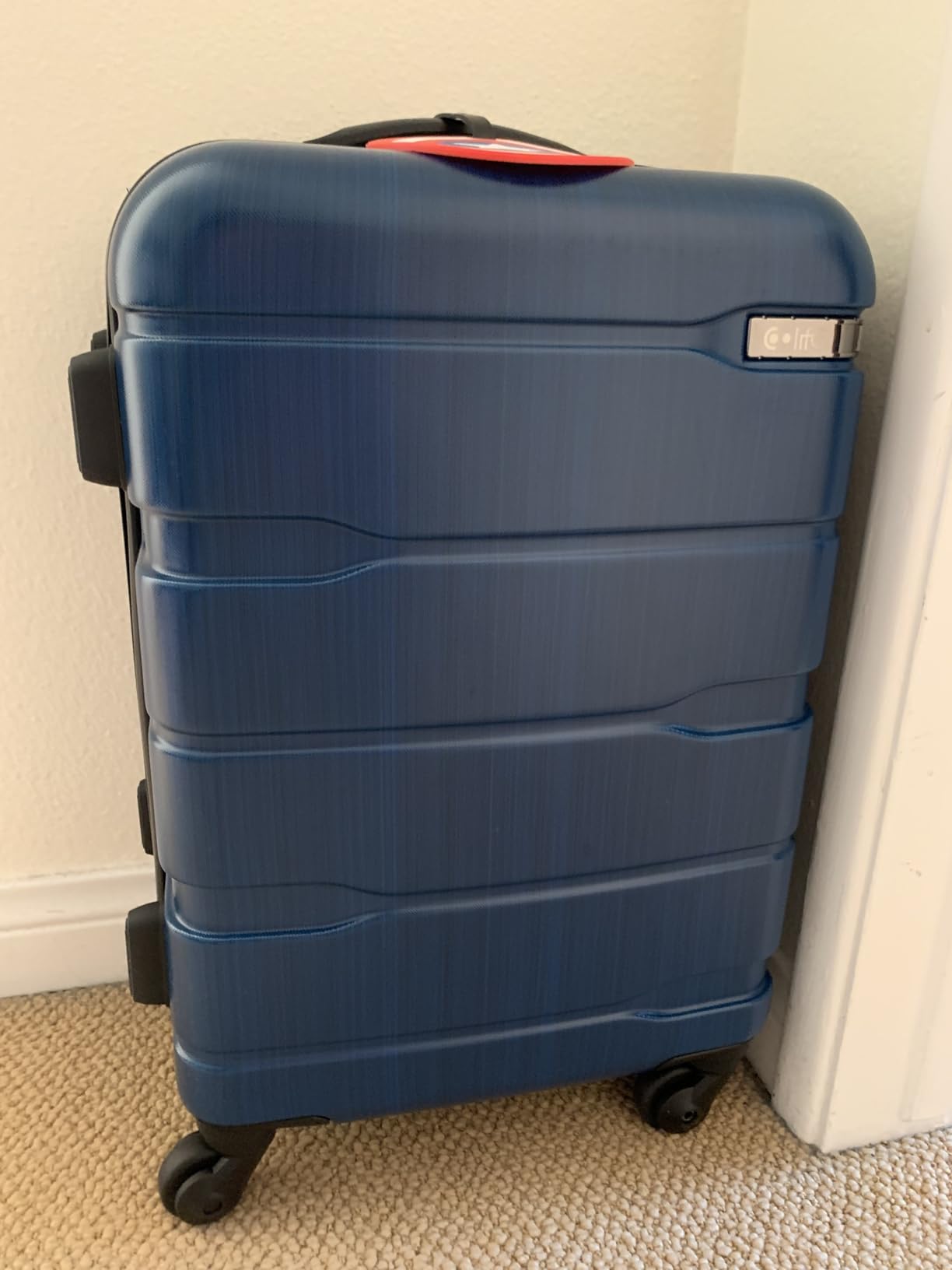 Coolife Carry On Luggage Hardside Suitcase with Spinner Wheels, 20in customer photo 2
