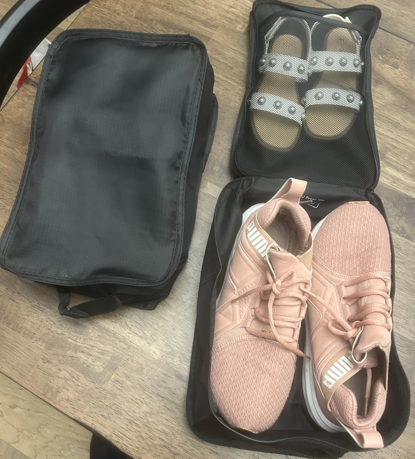 Travel Shoe Bags, Foldable Waterproof Shoe Puches Organizer-Double Layer (Multi-colored4) customer photo 1