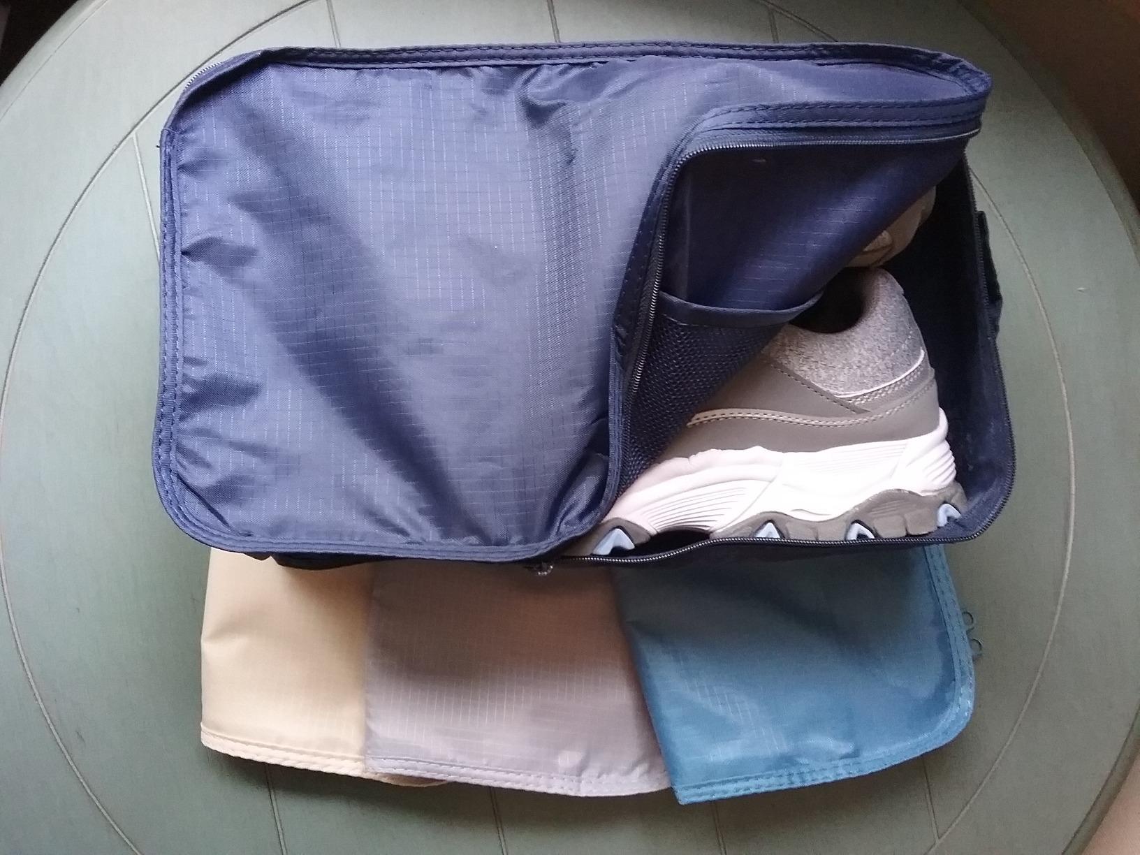 Travel Shoe Bags, Foldable Waterproof Shoe Puches Organizer-Double Layer (Multi-colored4) customer photo 2