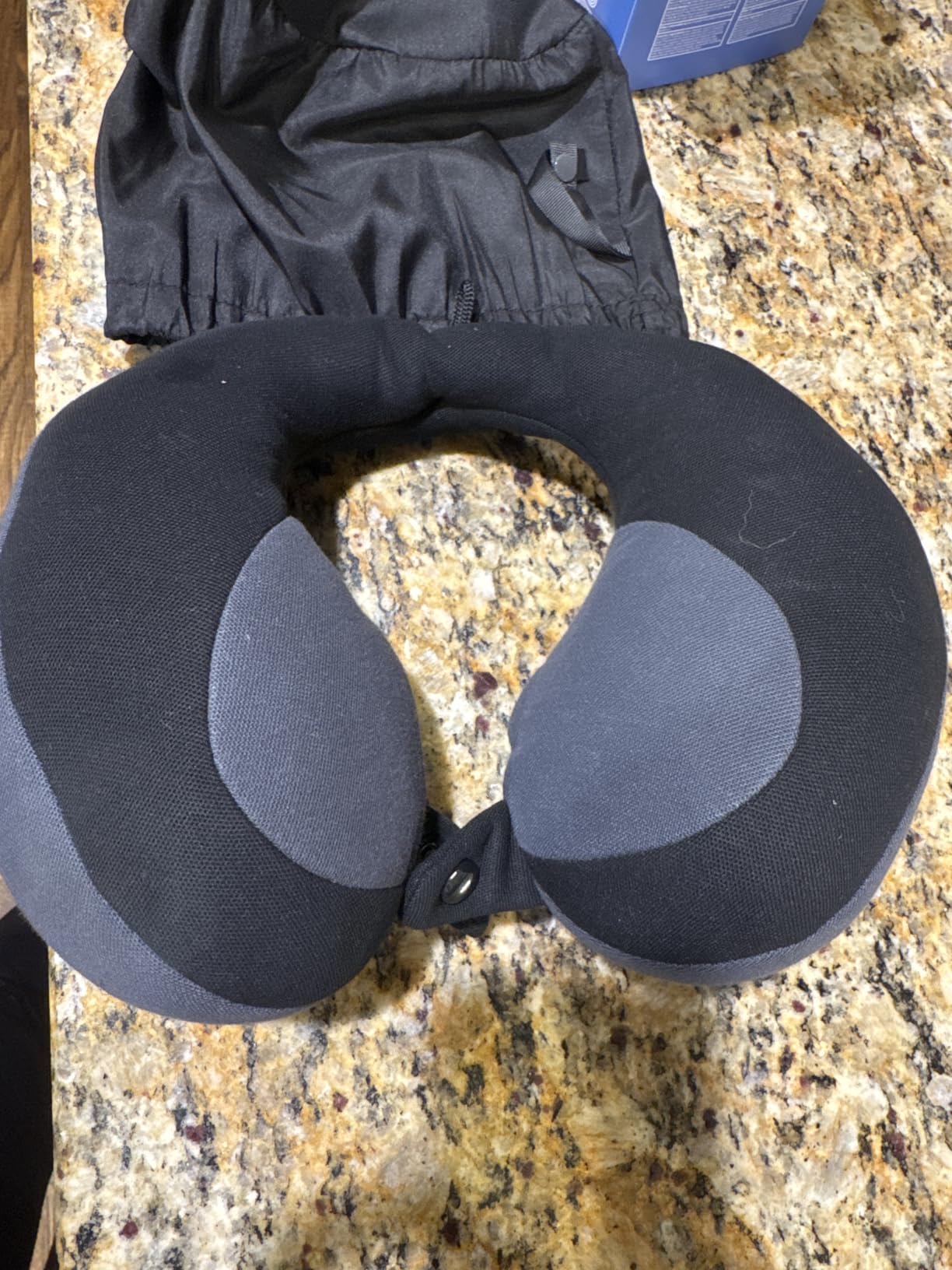 INFANZIA Kids Travel Neck Pillow, Chin Support for Car Seat & Plane, Blue customer photo 1