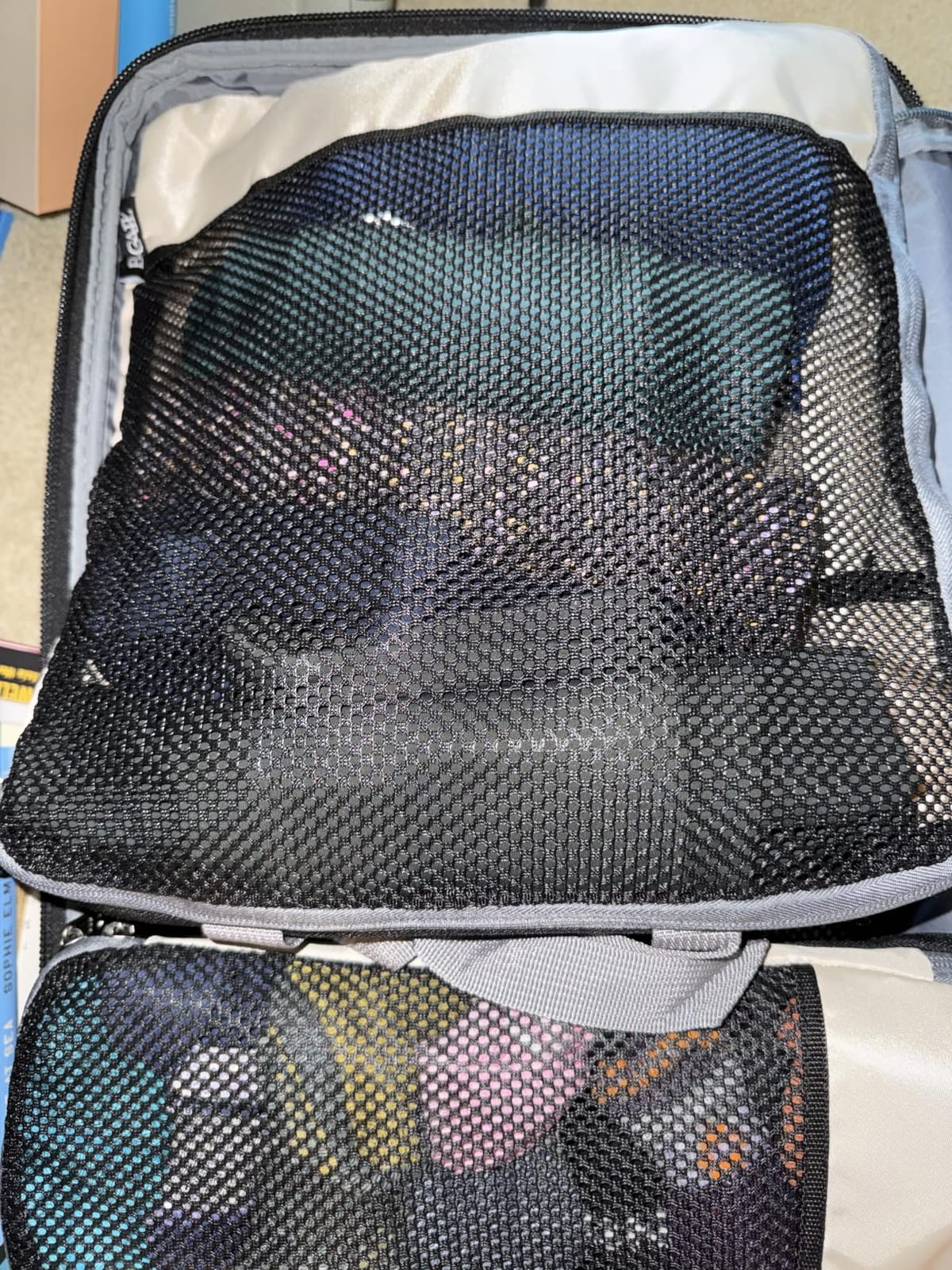 BAGAIL 4 Set/6 Set/8 Set Compression Packing Cubes Travel Accessories Expandable Packing Organizers (Half Mesh, 6-Black) customer photo 1