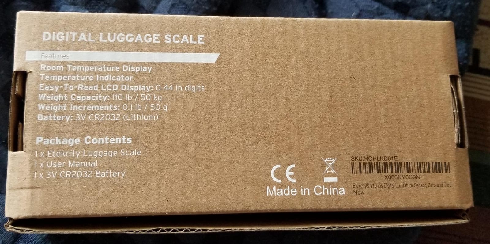 Etekcity Luggage Scale, Digital Suitcase Weight Scale for Travel, 110 lb customer photo 2
