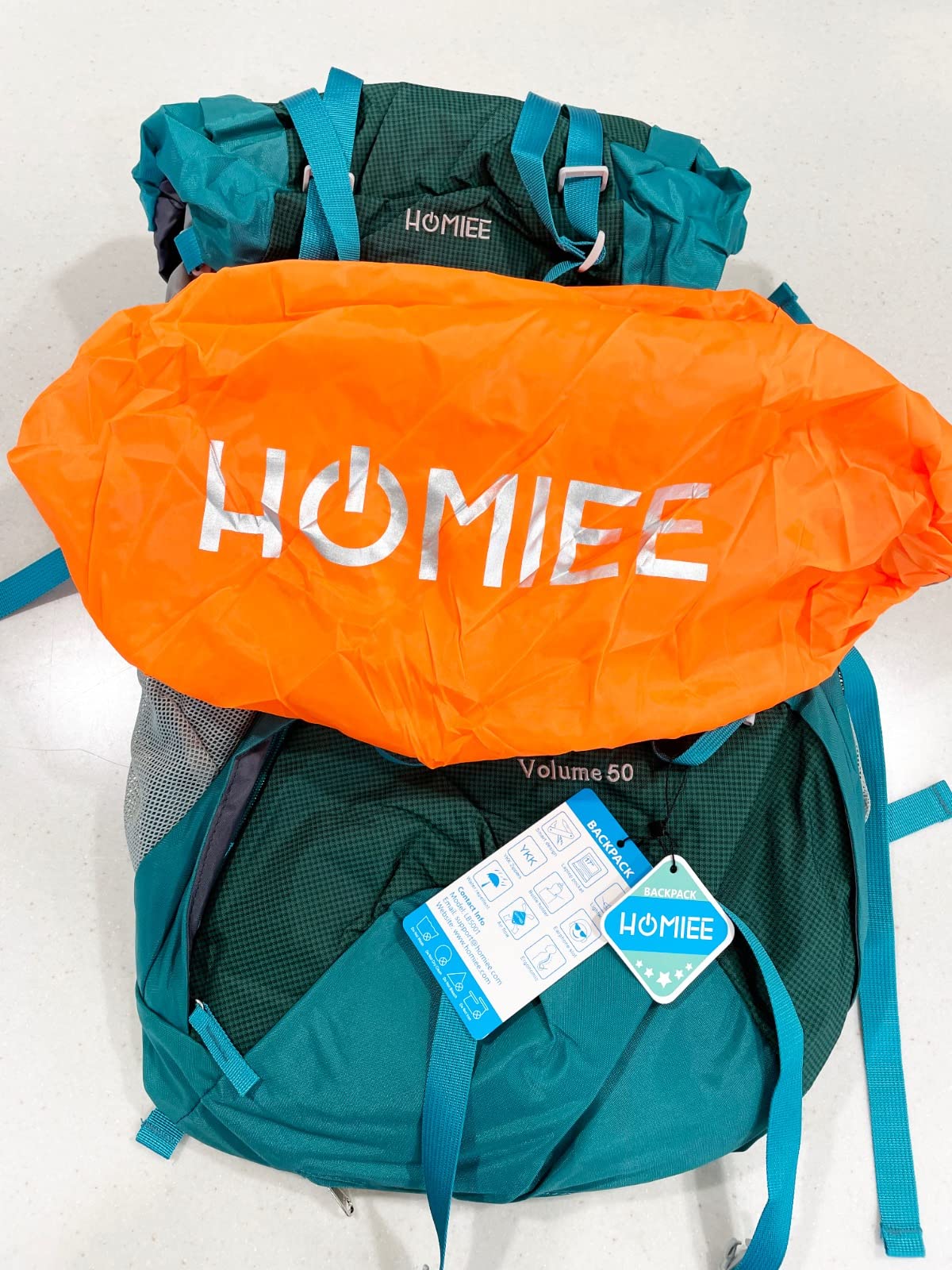 HOMIEE 50L Hiking Backpack Travel Bag Waterproof Camping Rucksack customer photo 1