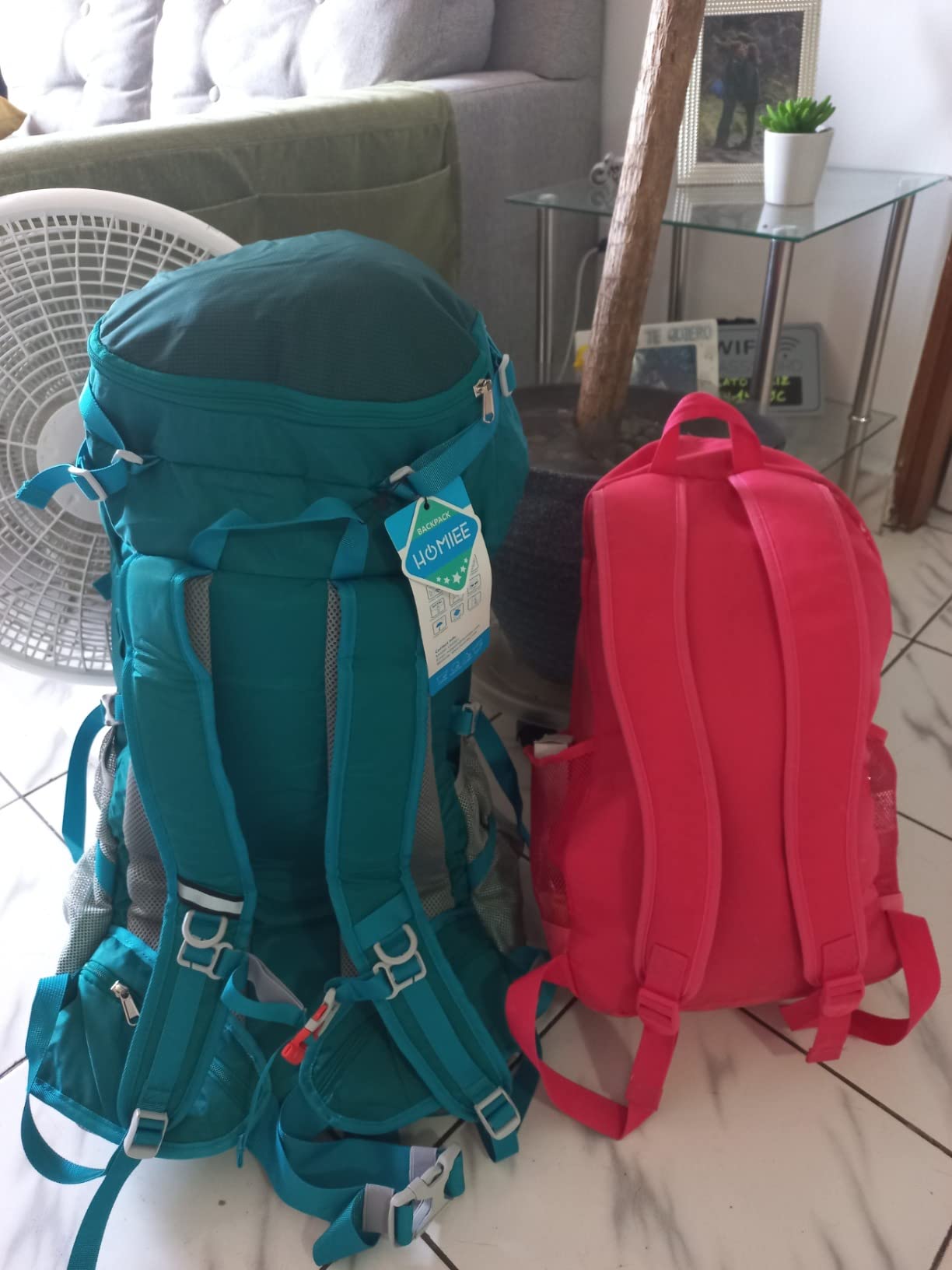 HOMIEE 50L Hiking Backpack Travel Bag Waterproof Camping Rucksack customer photo 2