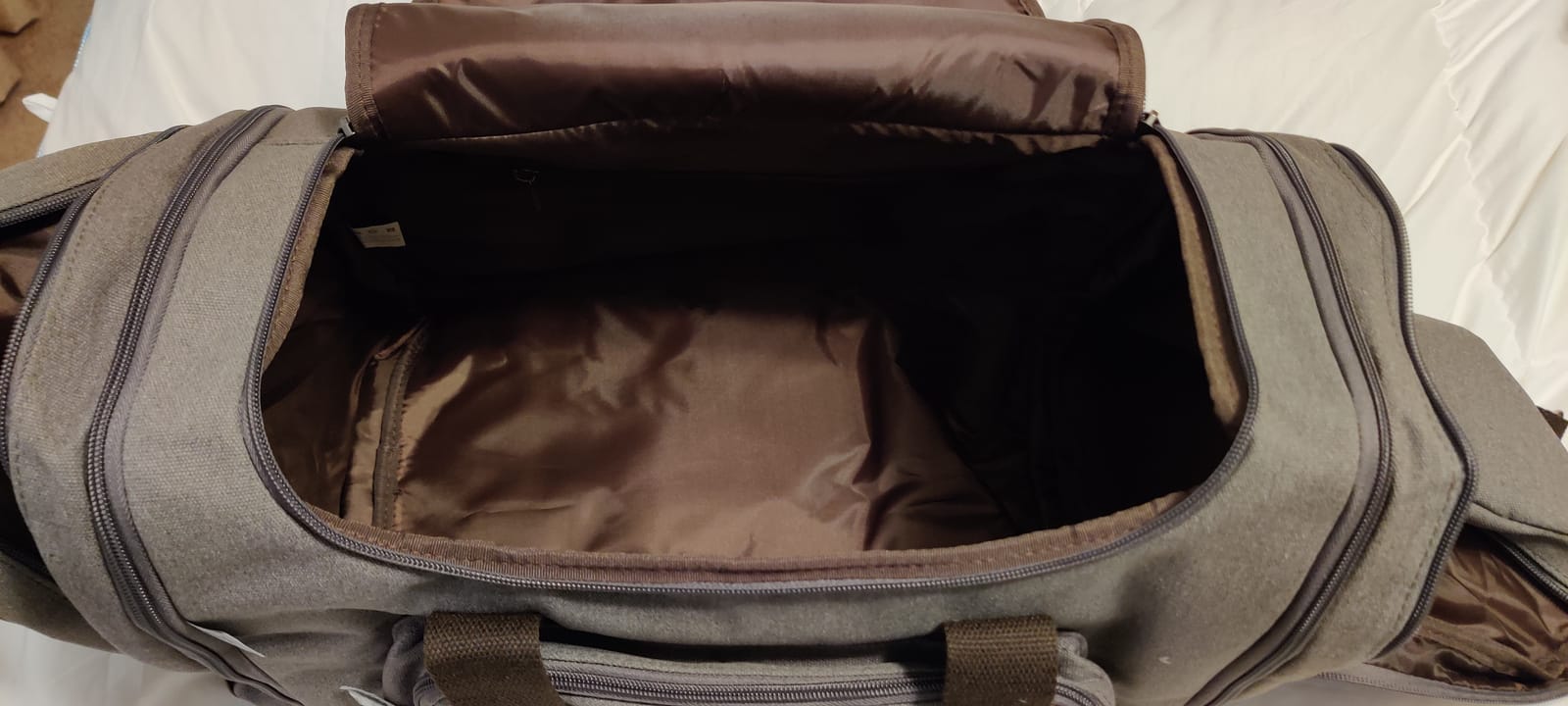 50L Expandable Canvas Duffle Bag Weekender Travel Carry On Gym customer photo 1