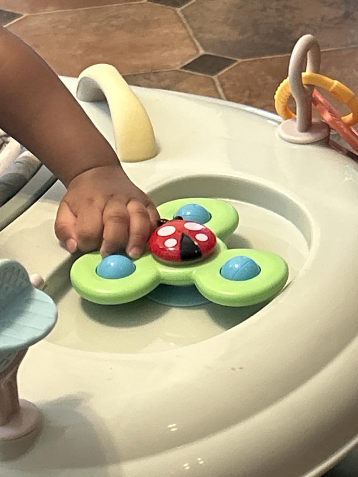 ALASOU Suction Cup Spinner Airplane Travel Toys for 1 Year Old Boy Girl customer photo 2