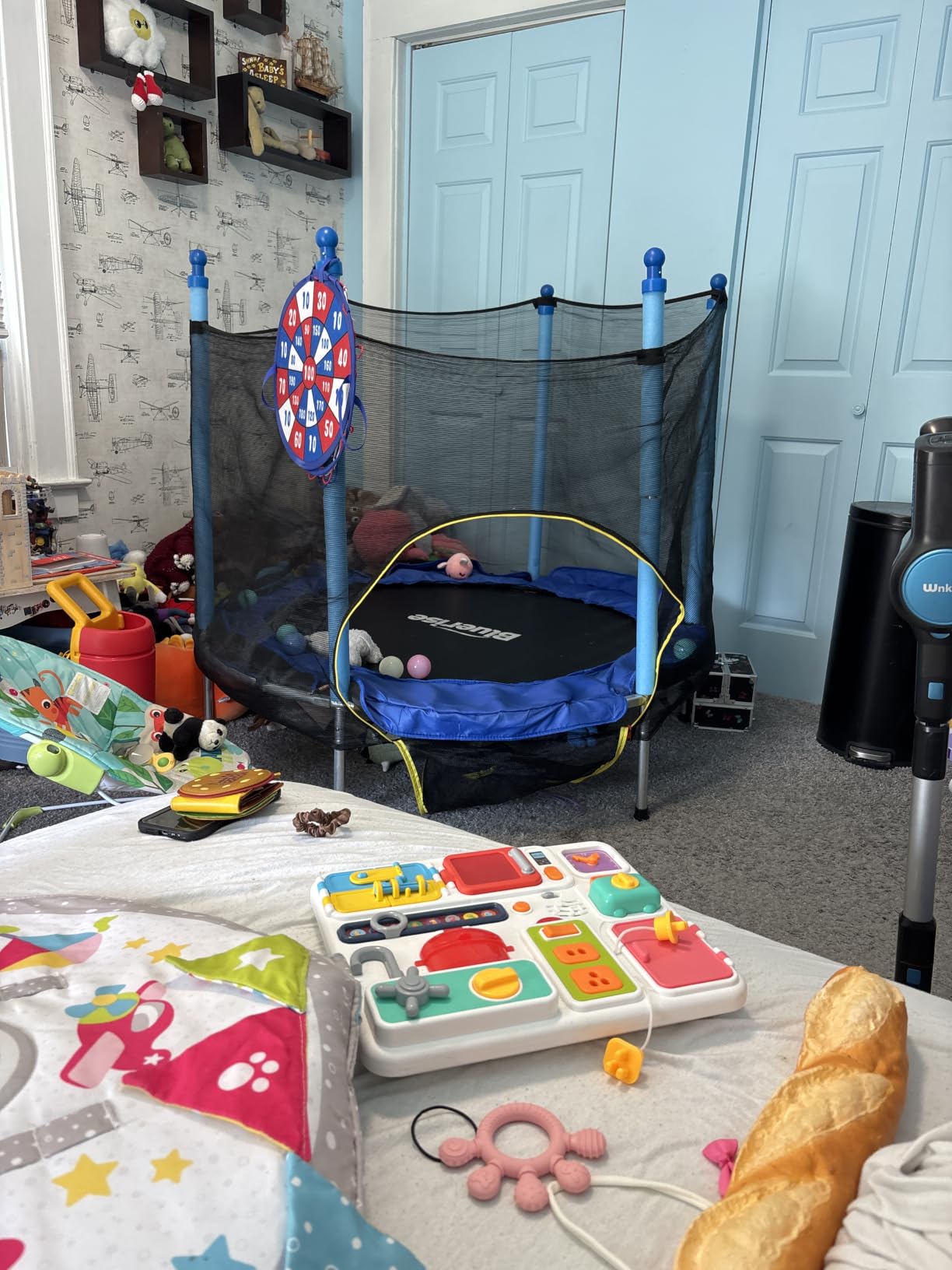 BLUERISE 55'' 72'' Indoor&Outdoor with Enclosure Trampoline for Kids Gifts customer photo 2