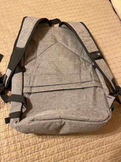 Large Travel Laptop Backpack Water Resistant Anti-Theft 17inch Laptop Bag with USB Charging Port and Lock,Big Business Backpack for Men and Women, Durable Big Capacity Heavy Duty Computer Bag,Grey customer photo 2