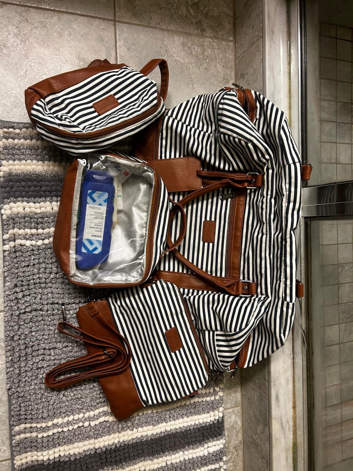 4PCS Weekender Bags for Women Large Overnight Weekend Travel Duffel Bags customer photo 2