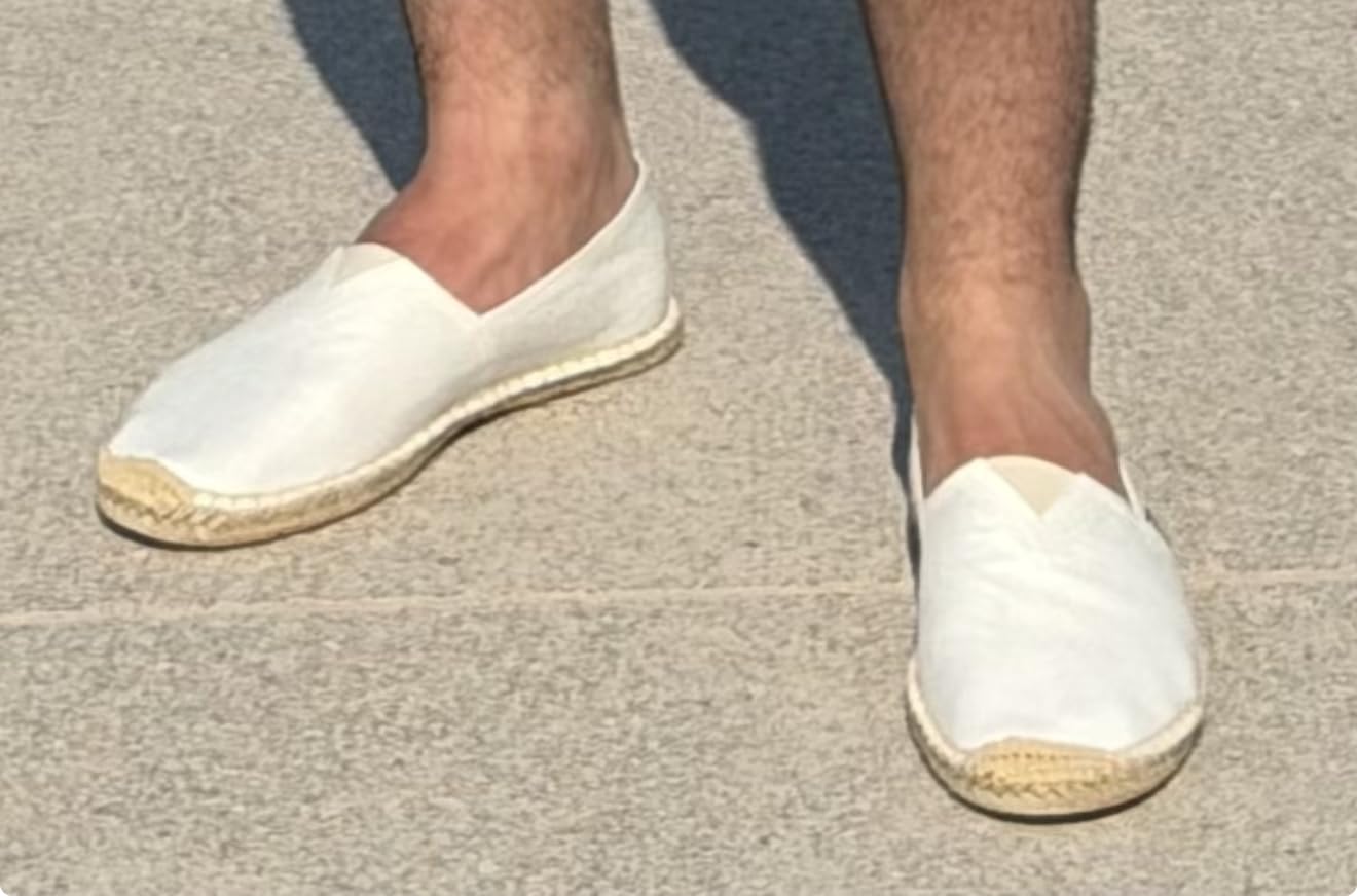 Mintzice Men's Solid Comfortable Slip on Canvas Espadrilles Flat customer photo 1