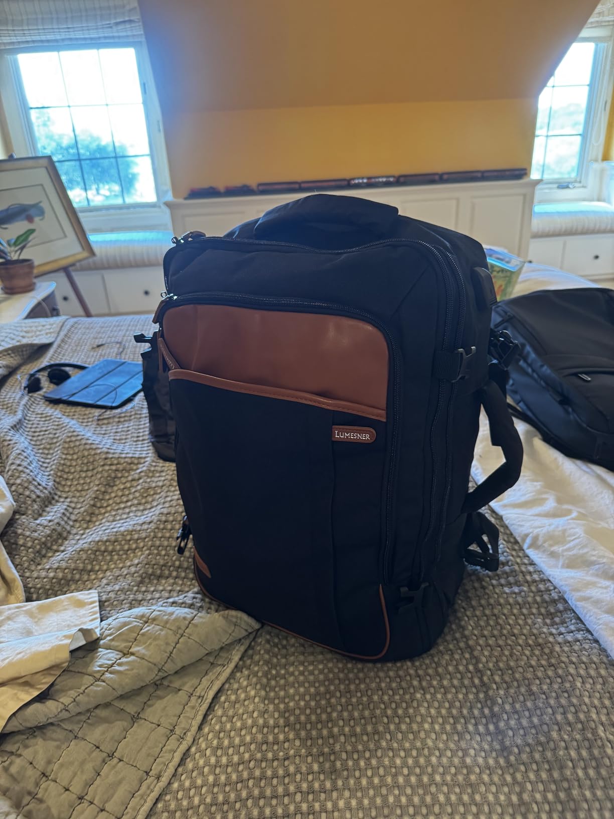 Lumesner 40L Expandable Travel Backpack, Carry On Backpack Flight Approved customer photo 1