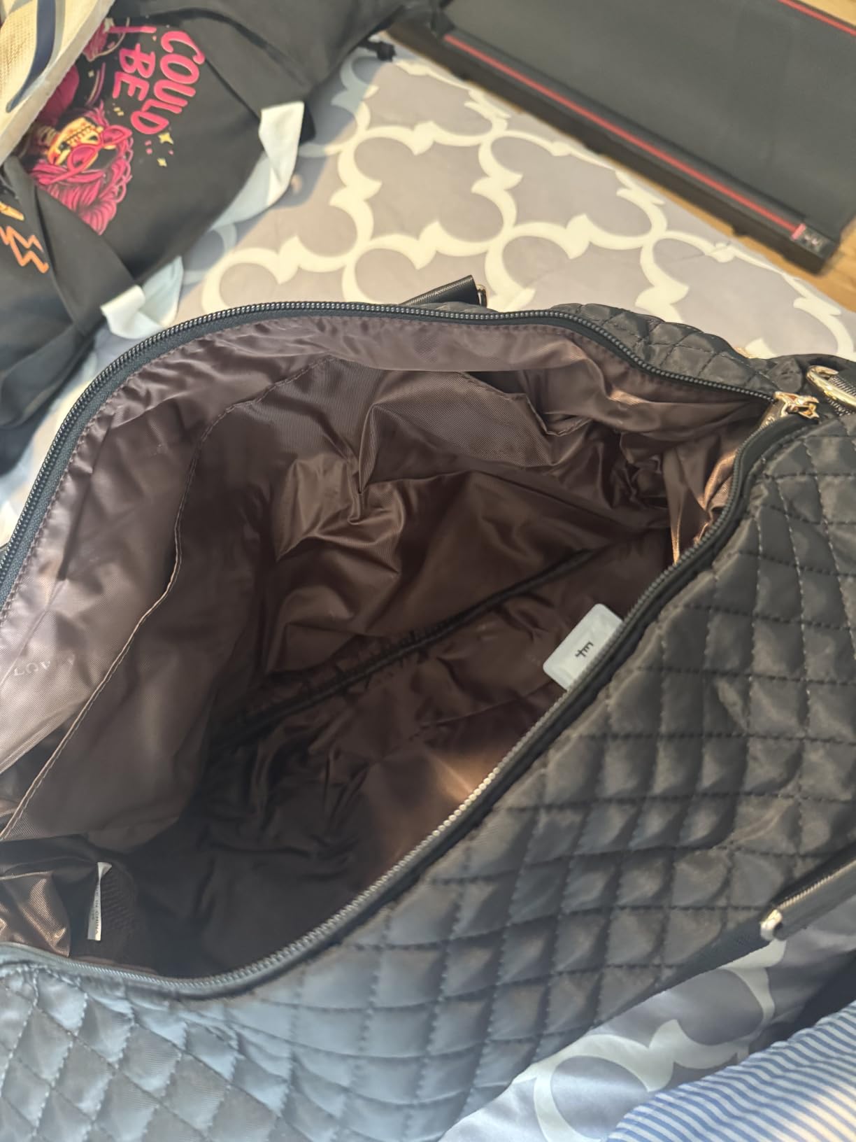 LOVEVOOK Travel Duffle Bag,Weekender Bags for Women with Shoe Compartment customer photo 2