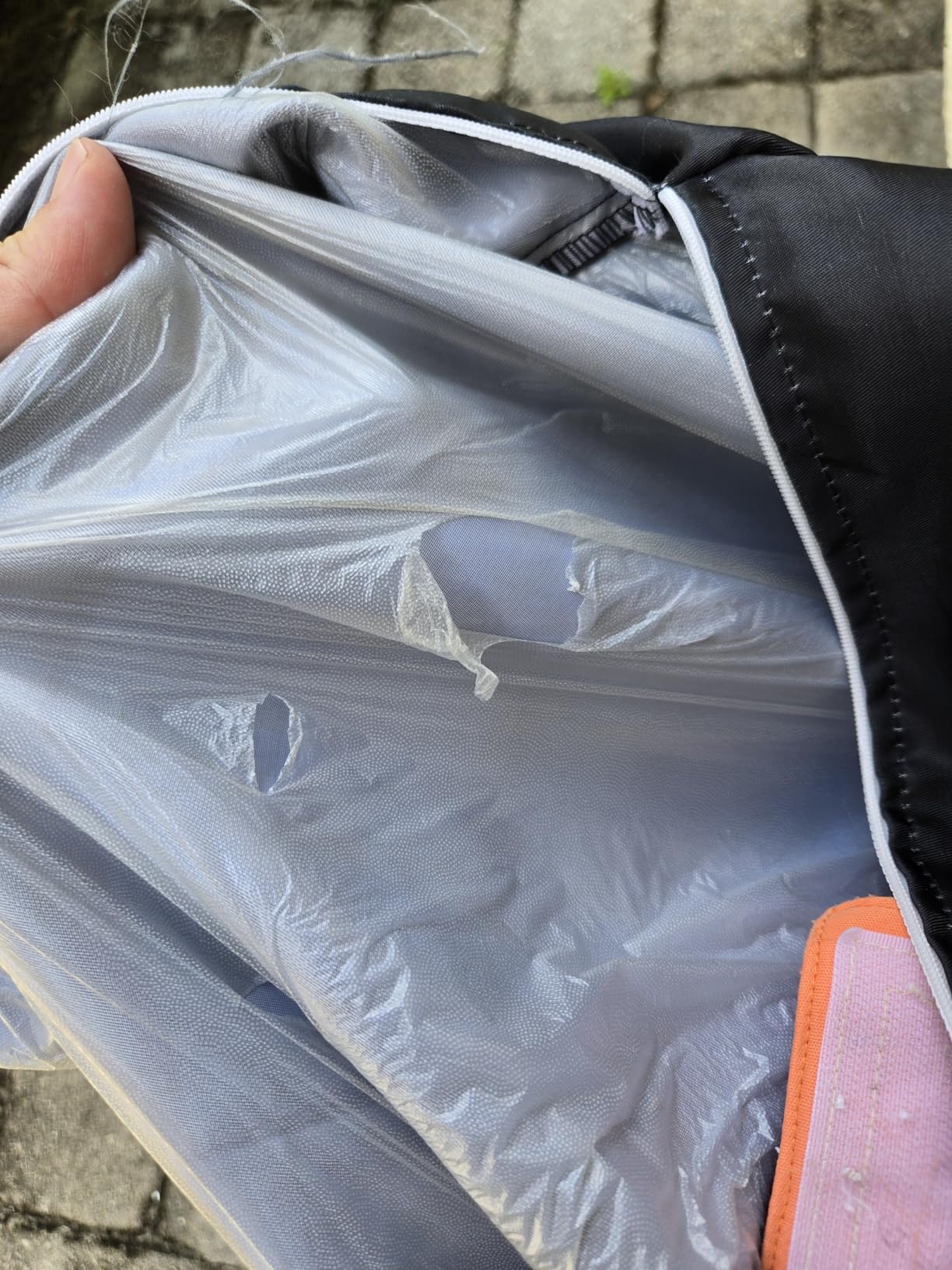 2 Pcs Large Travel Laundry Bags - Washable Waterproof Wet Dry Bags for Dirty Clothes, Swimsuits, Gym Clothes, Laundry, Swimming Pool, Yoga, College Dorm (Black+Grey) customer photo 1