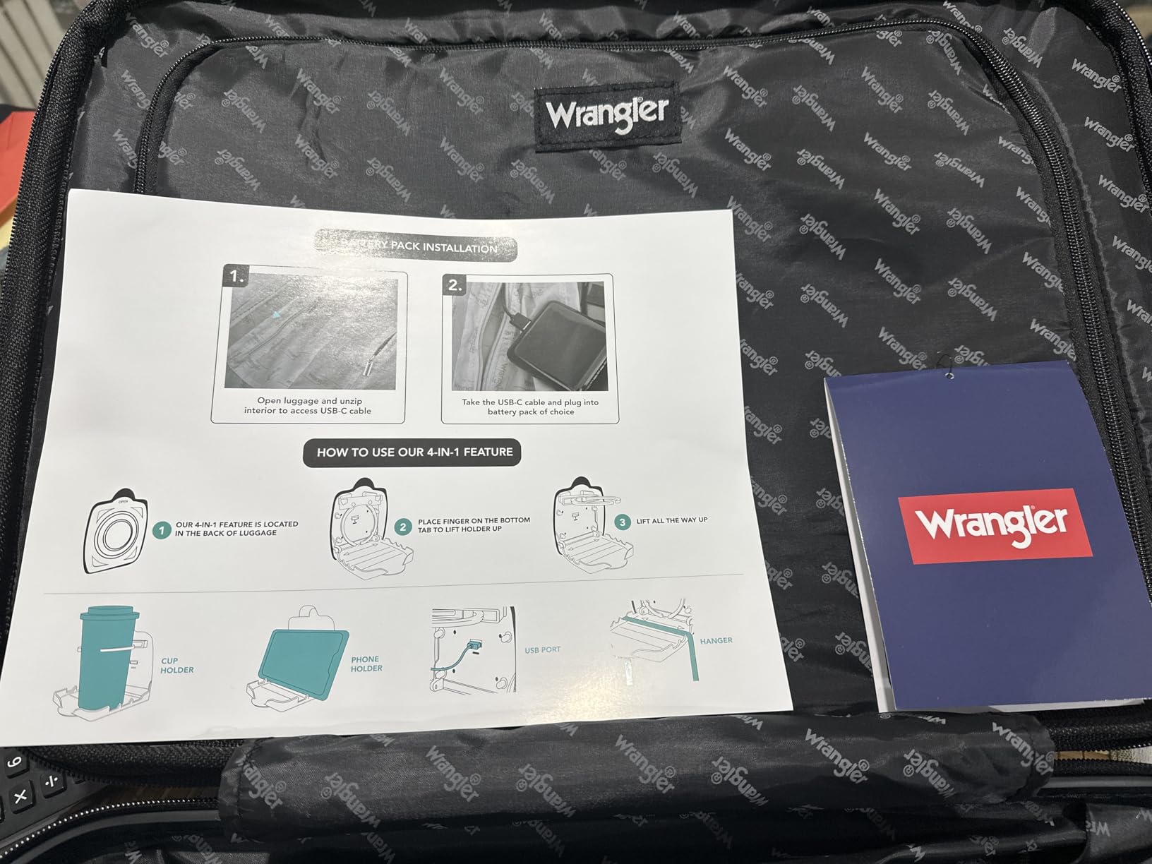 Wrangler Astral Hardside Luggage, Hydro, 20-Inch Carry-On customer photo 2