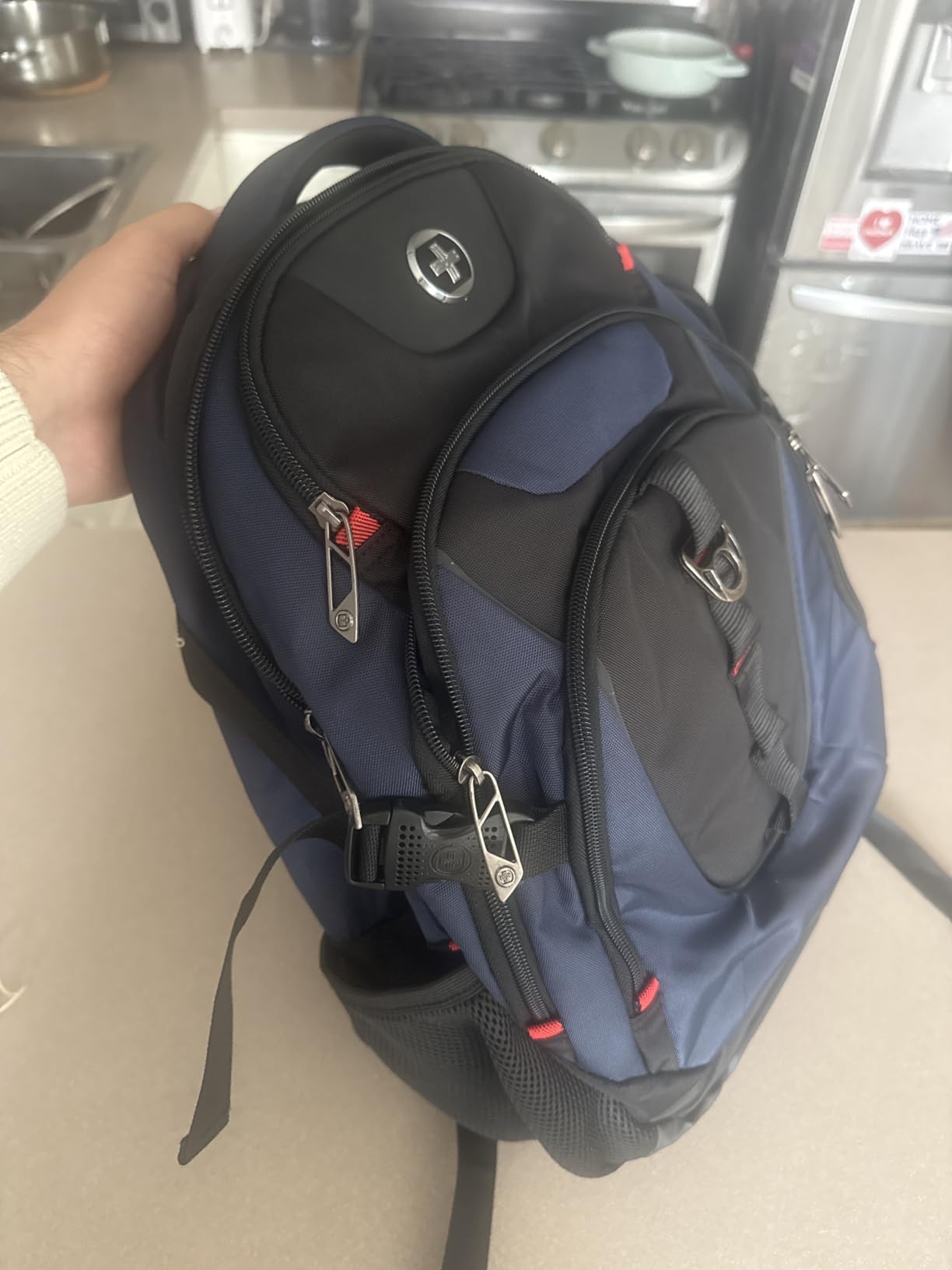Swissdigital Design Travel Laptop Backpack for Men with USB SD803-12 customer photo 2